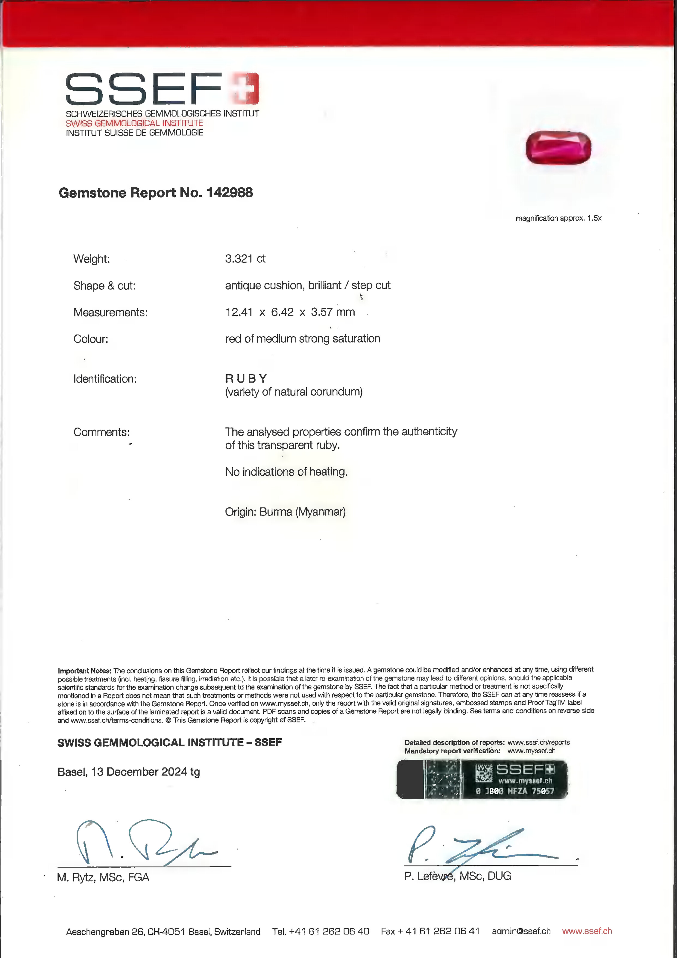 BAGUE RUBIS ET DIAMANTS image 6