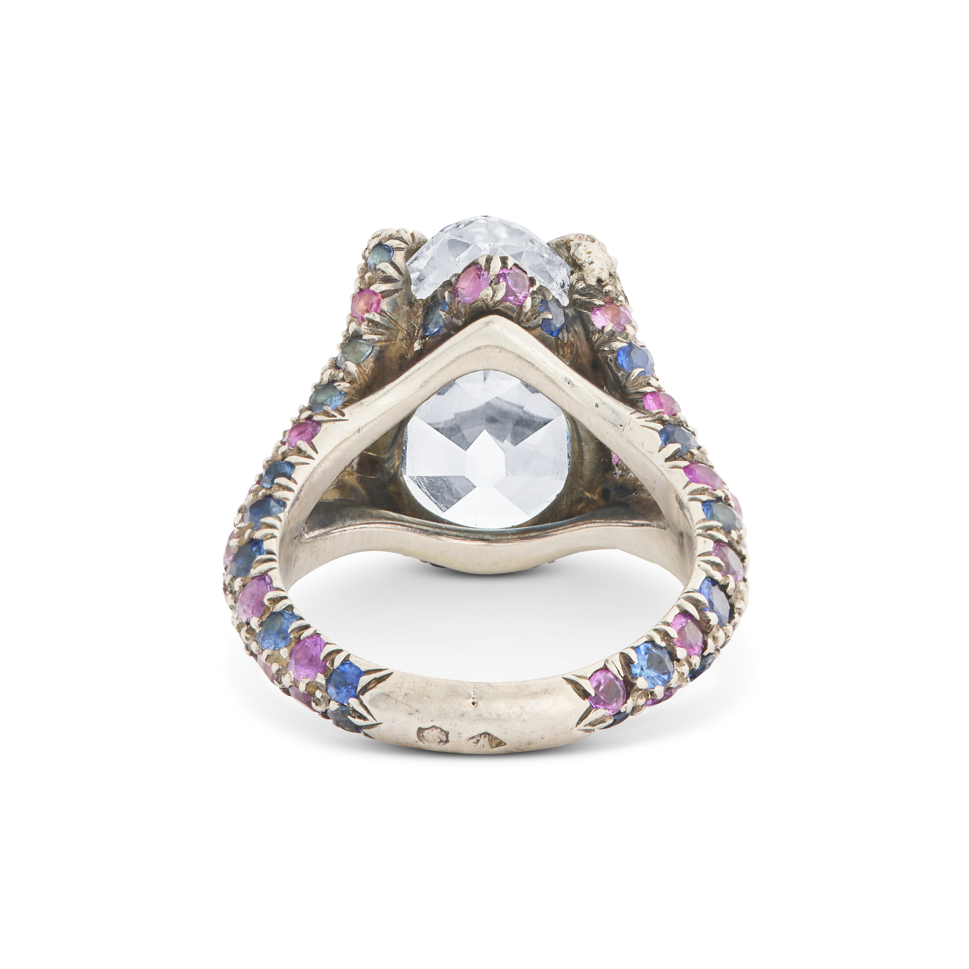 BAGUE DIAMANT, RUBIS ET SAPHIRS image 4
