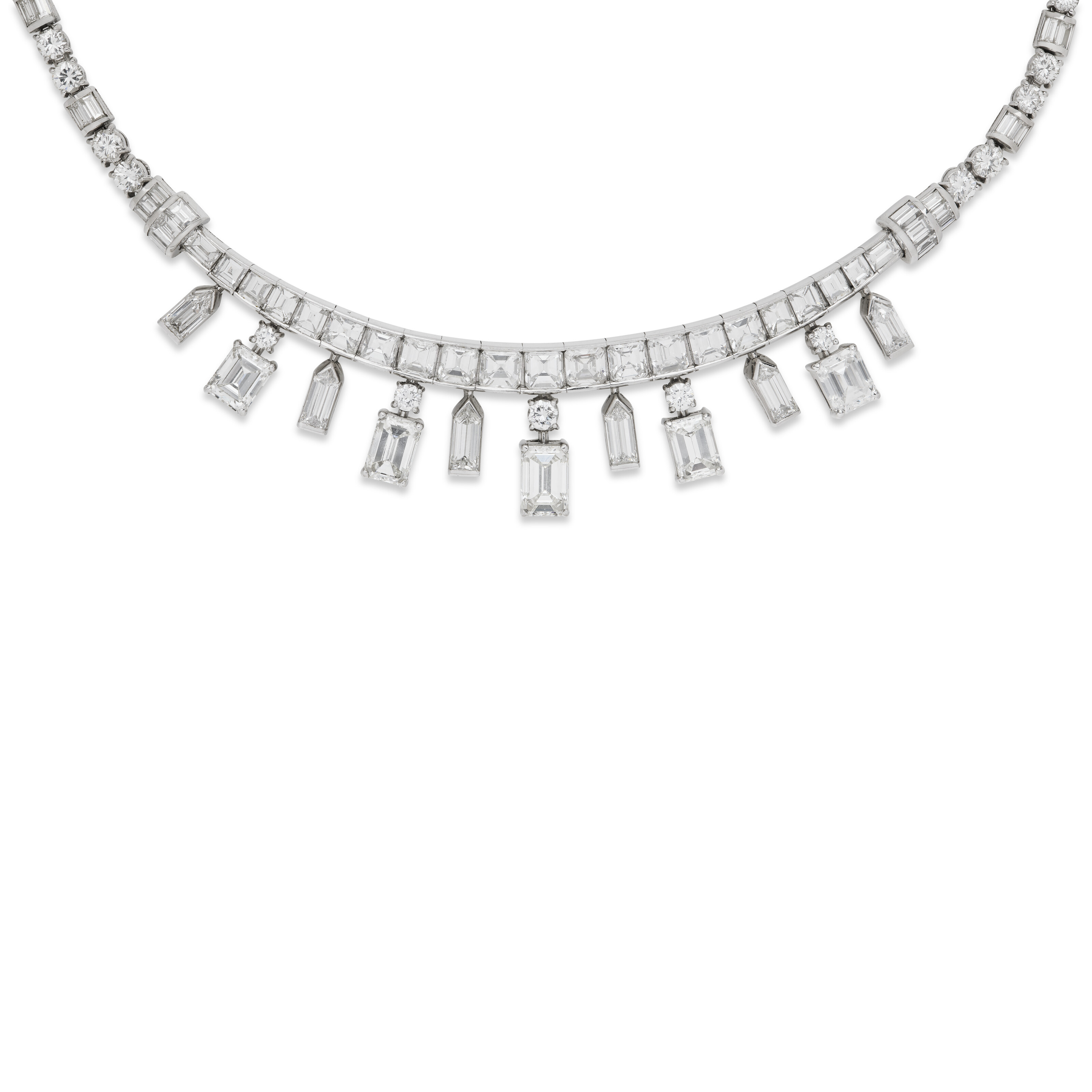 COLLIER DIAMANTS MILIEU DU XXe SIÈCLE image 2