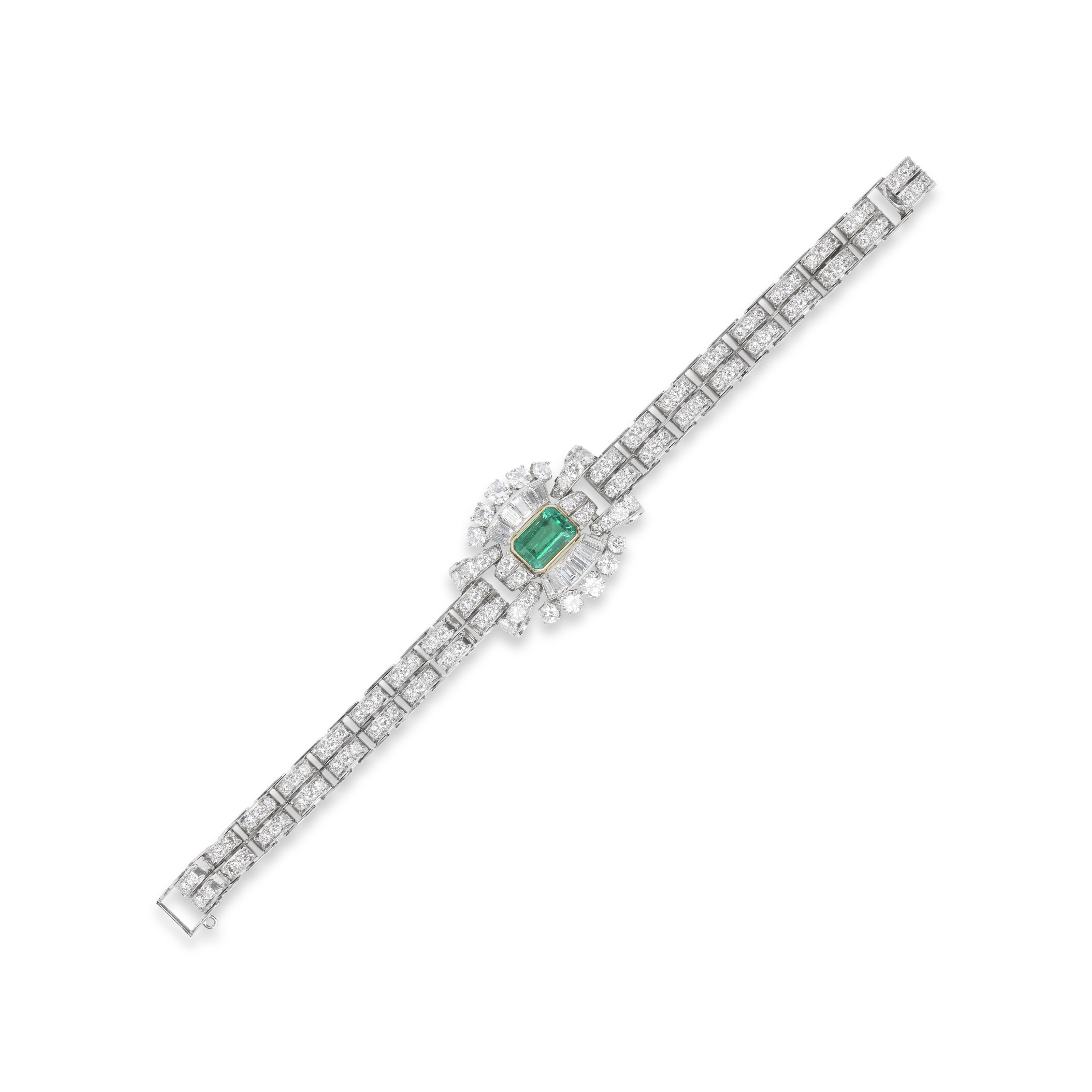 VAN CLEEF & ARPELS BRACELET ÉMERAUDE ET DIAMANTS image 2