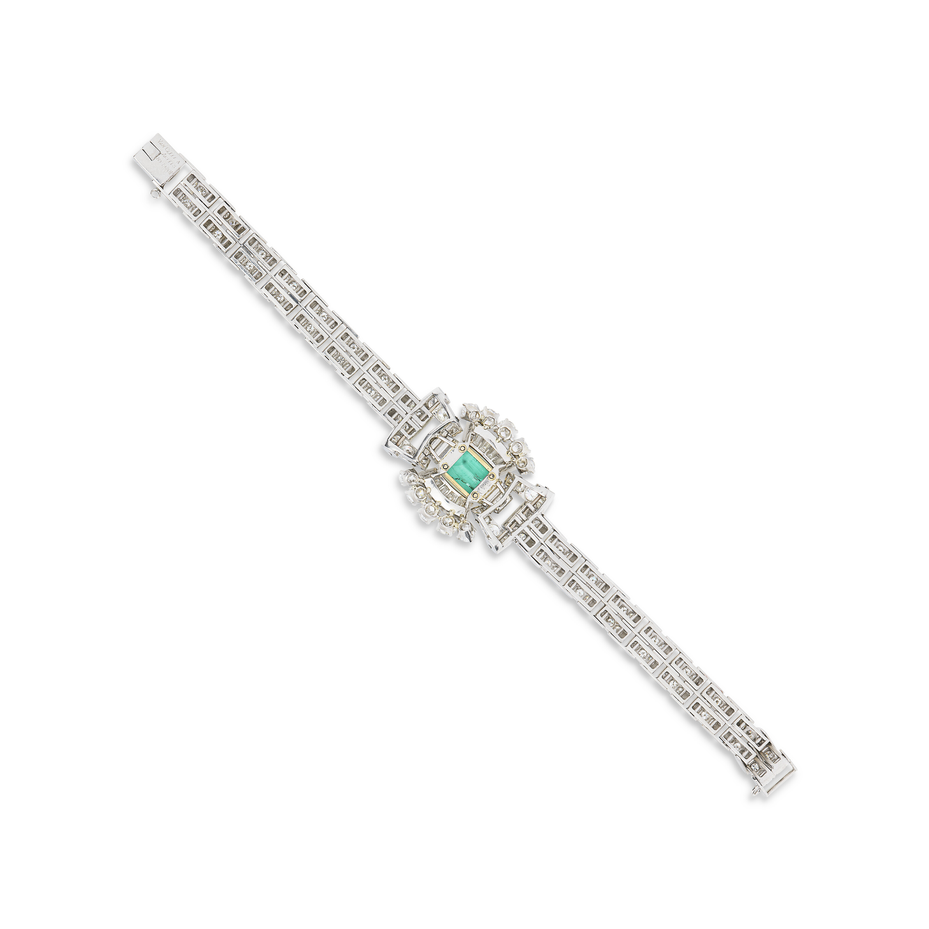 VAN CLEEF & ARPELS BRACELET ÉMERAUDE ET DIAMANTS image 3