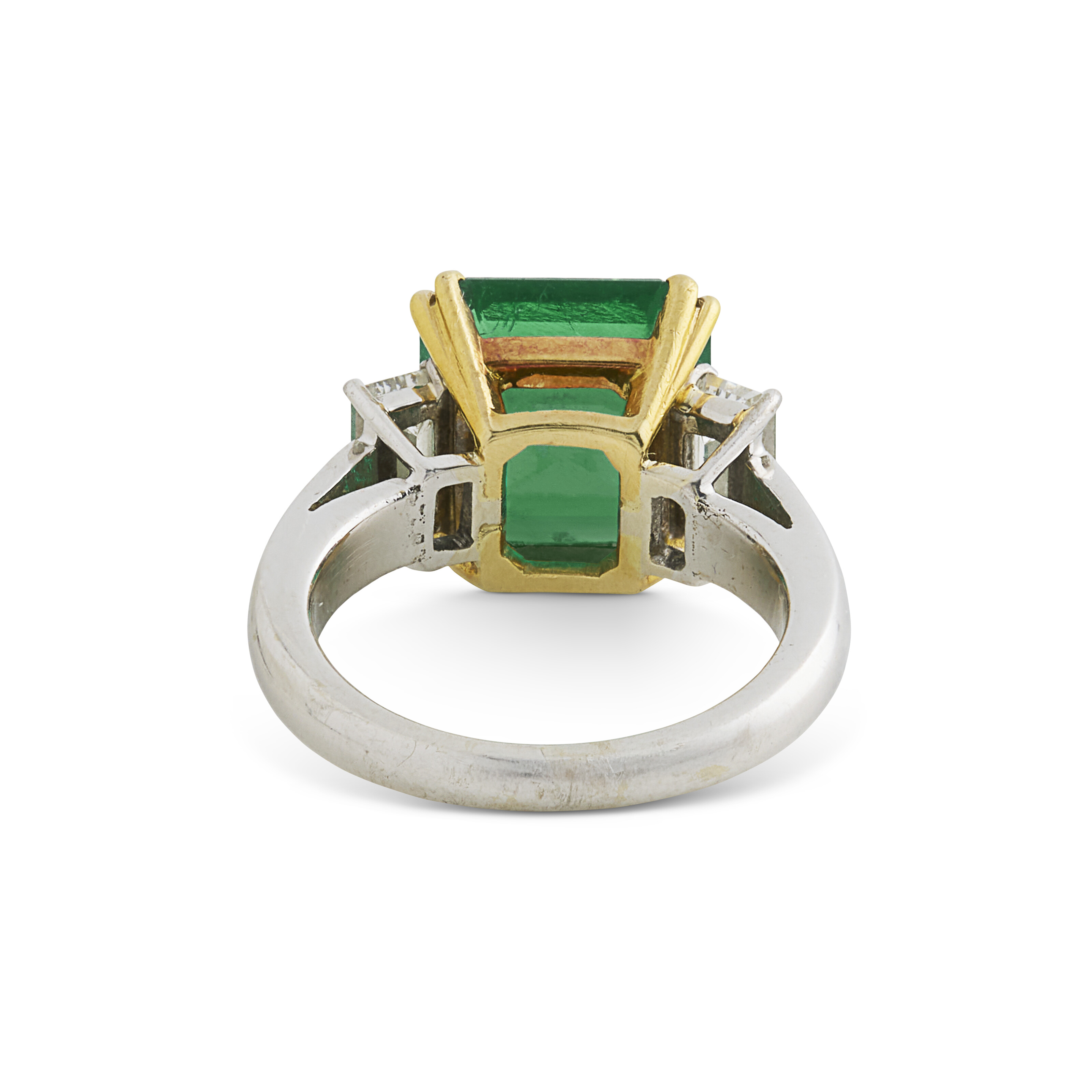 BAGUE ÉMERAUDE ET DIAMANTS image 3