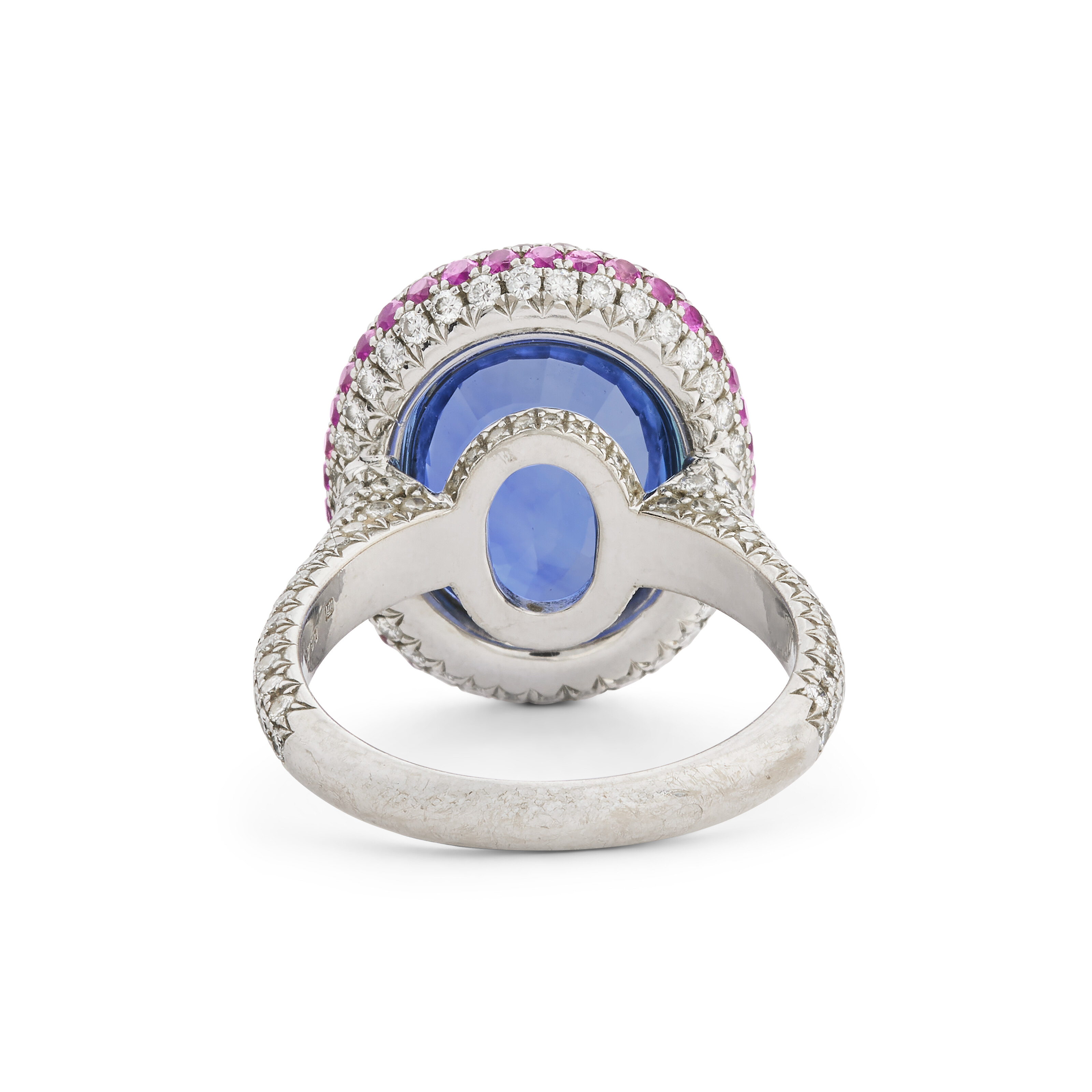 BAGUE SAPHIR, SAPHIRS DE COULEUR ET DIAMANTS image 4