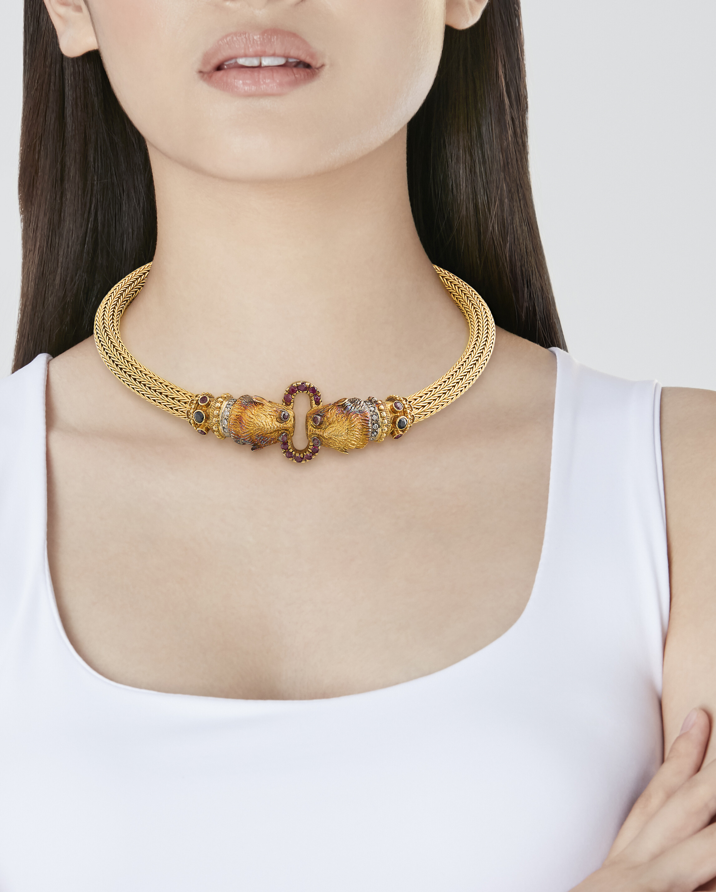 ILIAS LALAOUNIS COLLIER RUBIS, SAPHIRS ET DIAMANTS image 5