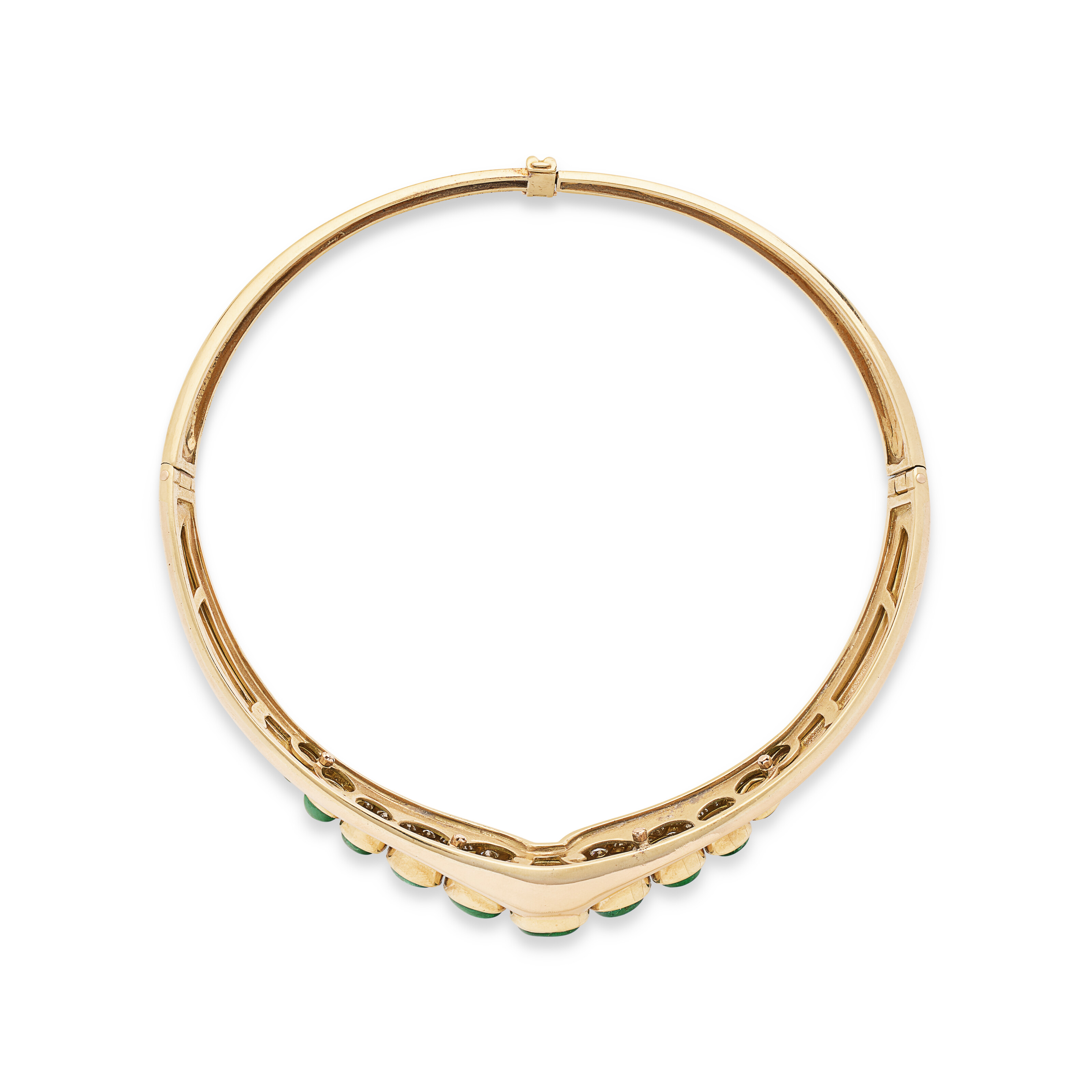 PIAGET MONTRE ÉMERAUDES ET DIAMANTS ACCOMPAGNÉE D'UNE PARURE ÉMERAUDES ET DIAMANTS NON SIGNÉE image 3