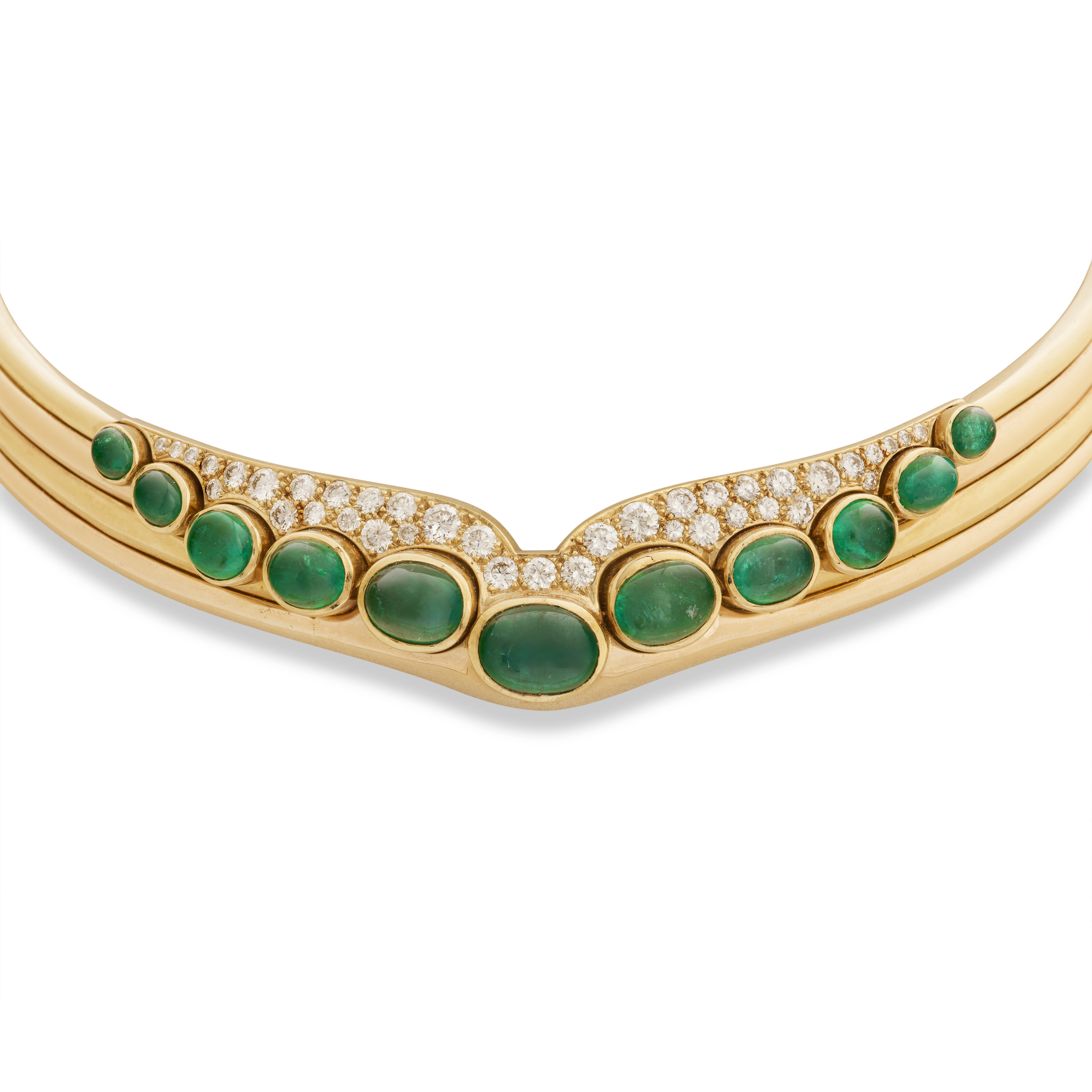 PIAGET MONTRE ÉMERAUDES ET DIAMANTS ACCOMPAGNÉE D'UNE PARURE ÉMERAUDES ET DIAMANTS NON SIGNÉE image 5