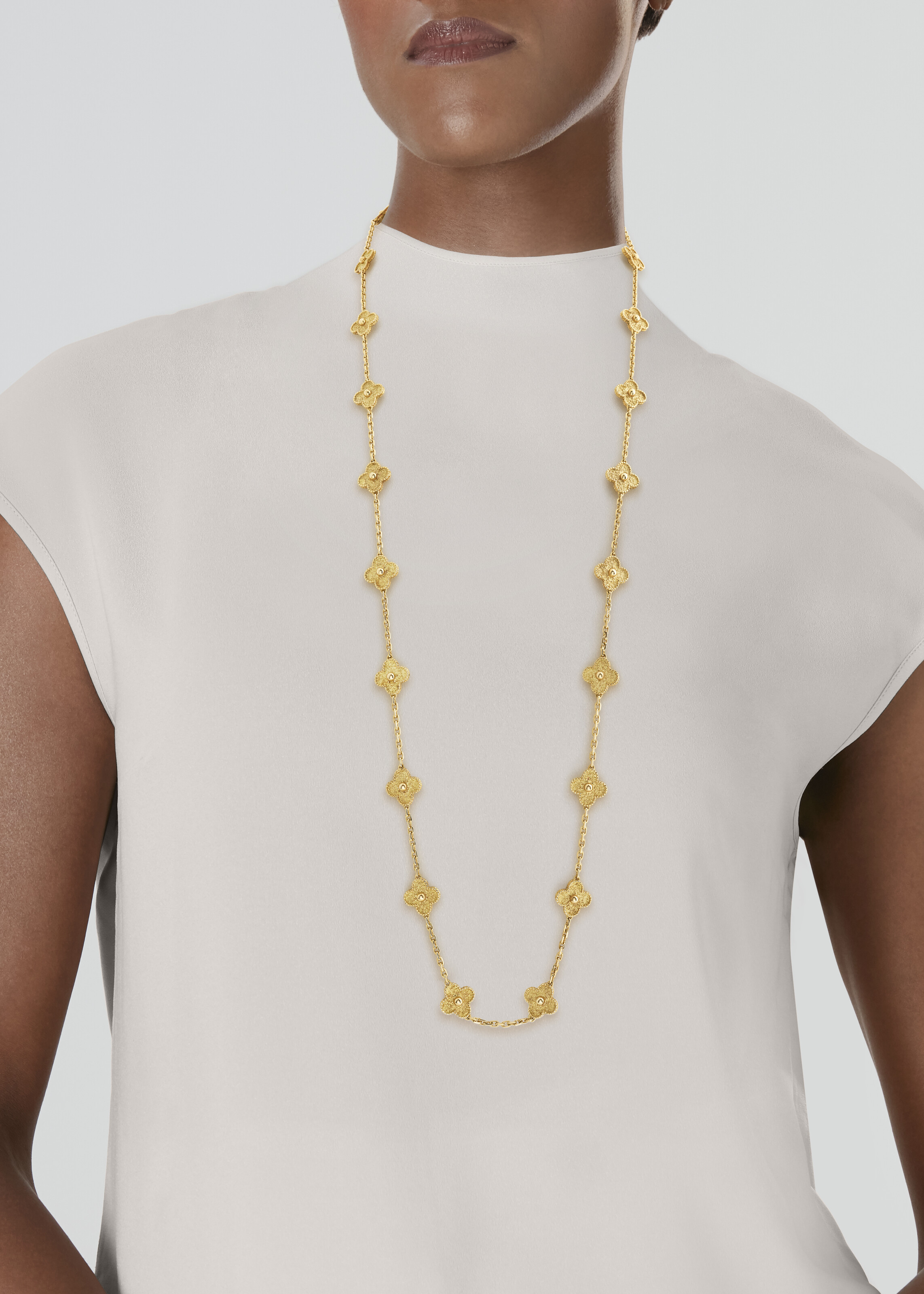 ATTRIBUÉ À VAN CLEEF & ARPELS SAUTOIR OR 'ALHAMBRA' image 4