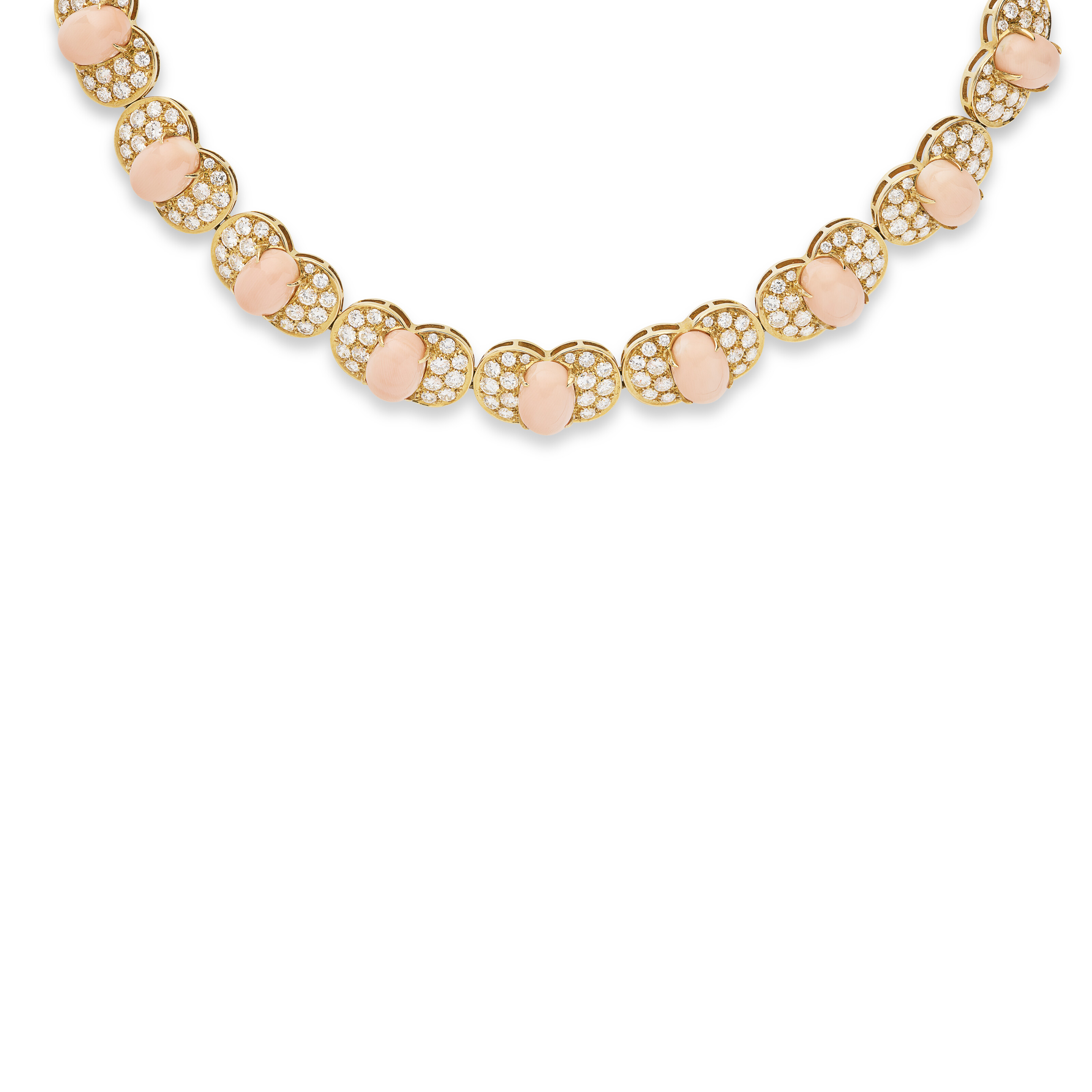 PARURE CORAIL ET DIAMANTS image 3