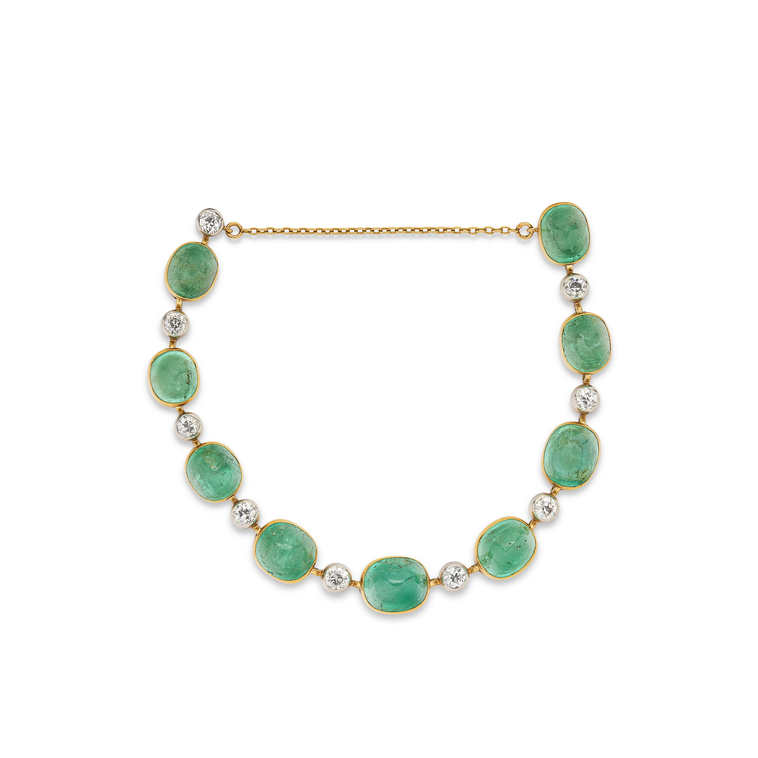 BRACELET ÉMERAUDES ET DIAMANTS DÉBUT DU XIXe SIÈCLE image 2