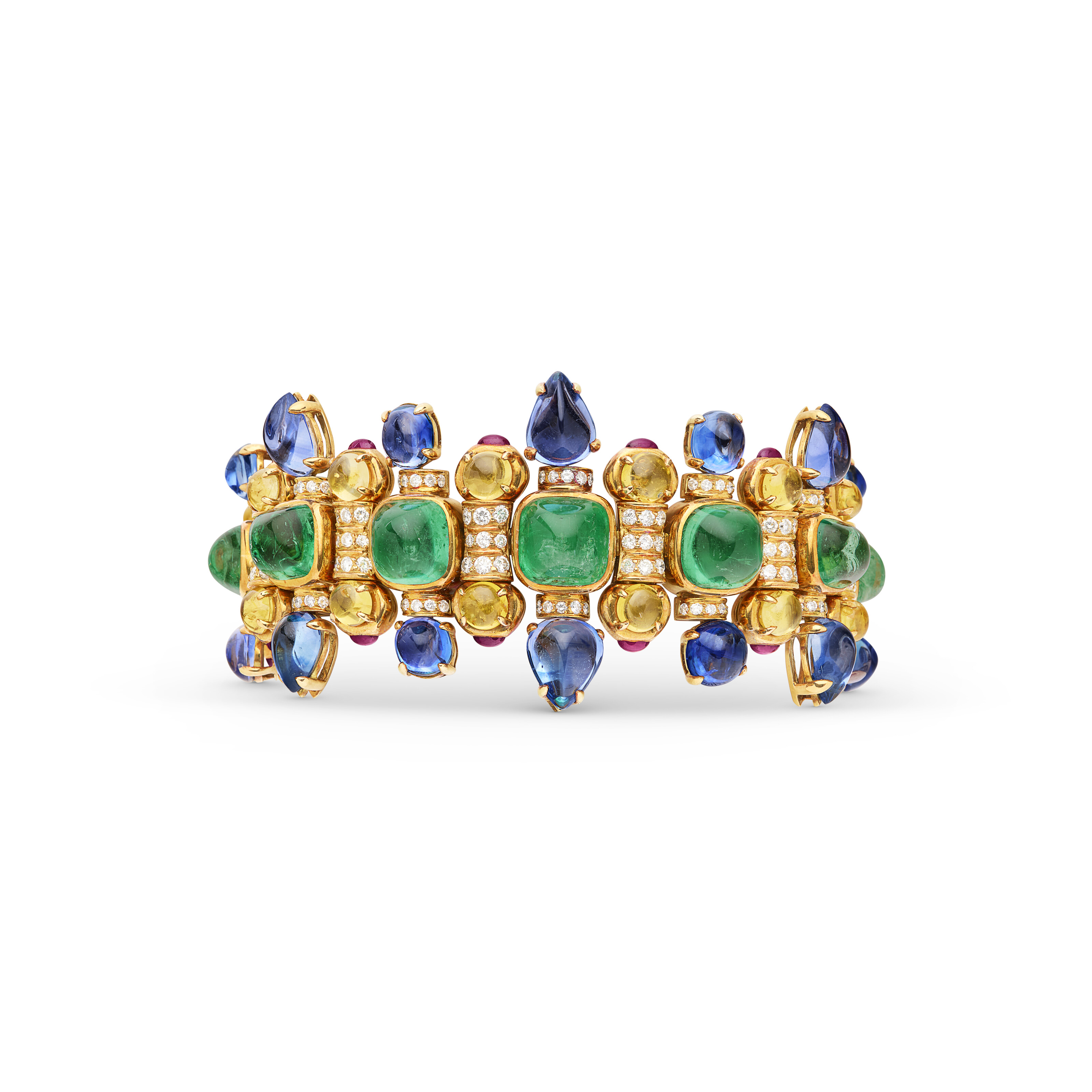 BULGARI BRACELET PIERRES DE COULEUR ET DIAMANTS image 2