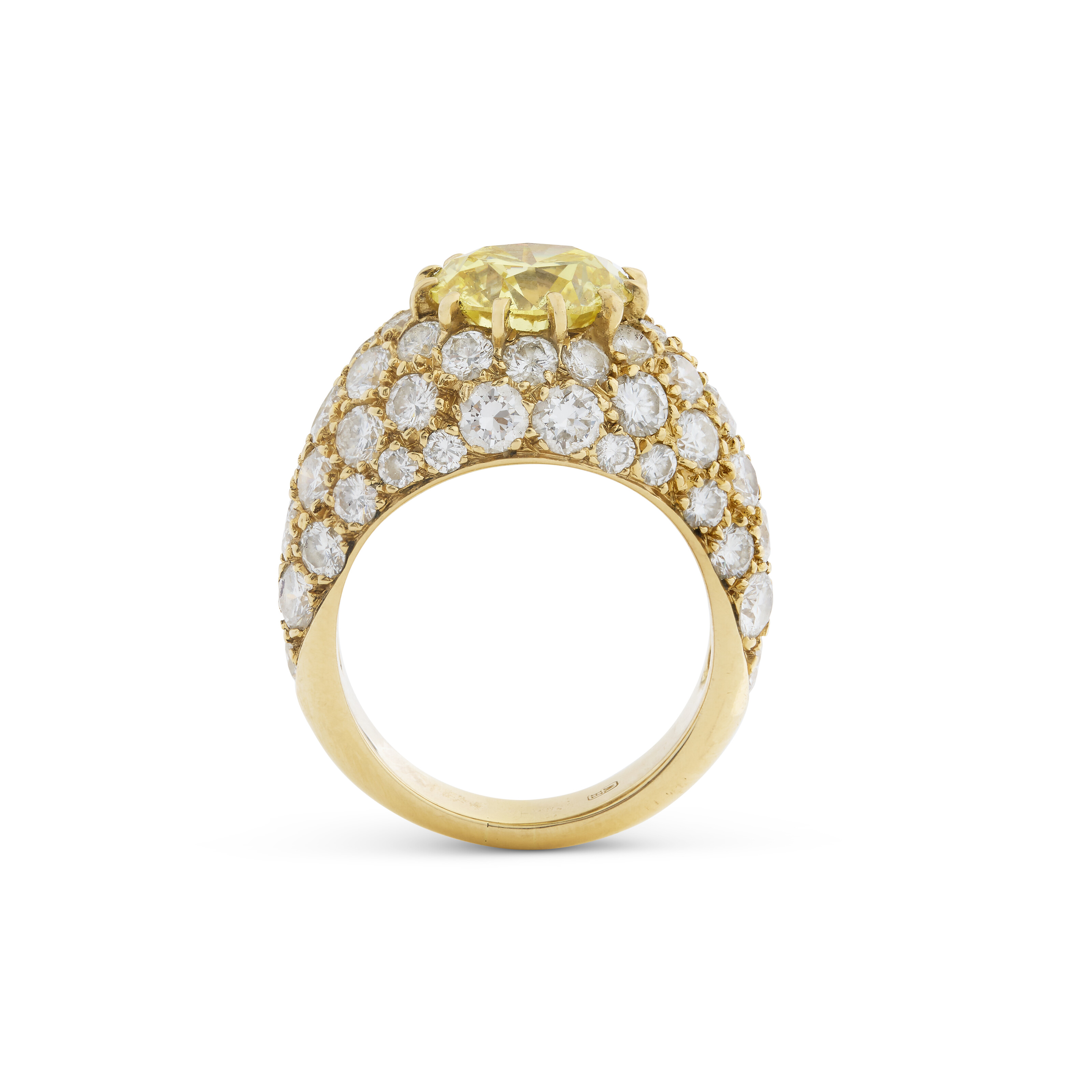 HARRY WINSTON BAGUE DIAMANT DE COULEUR ET DIAMANTS image 3