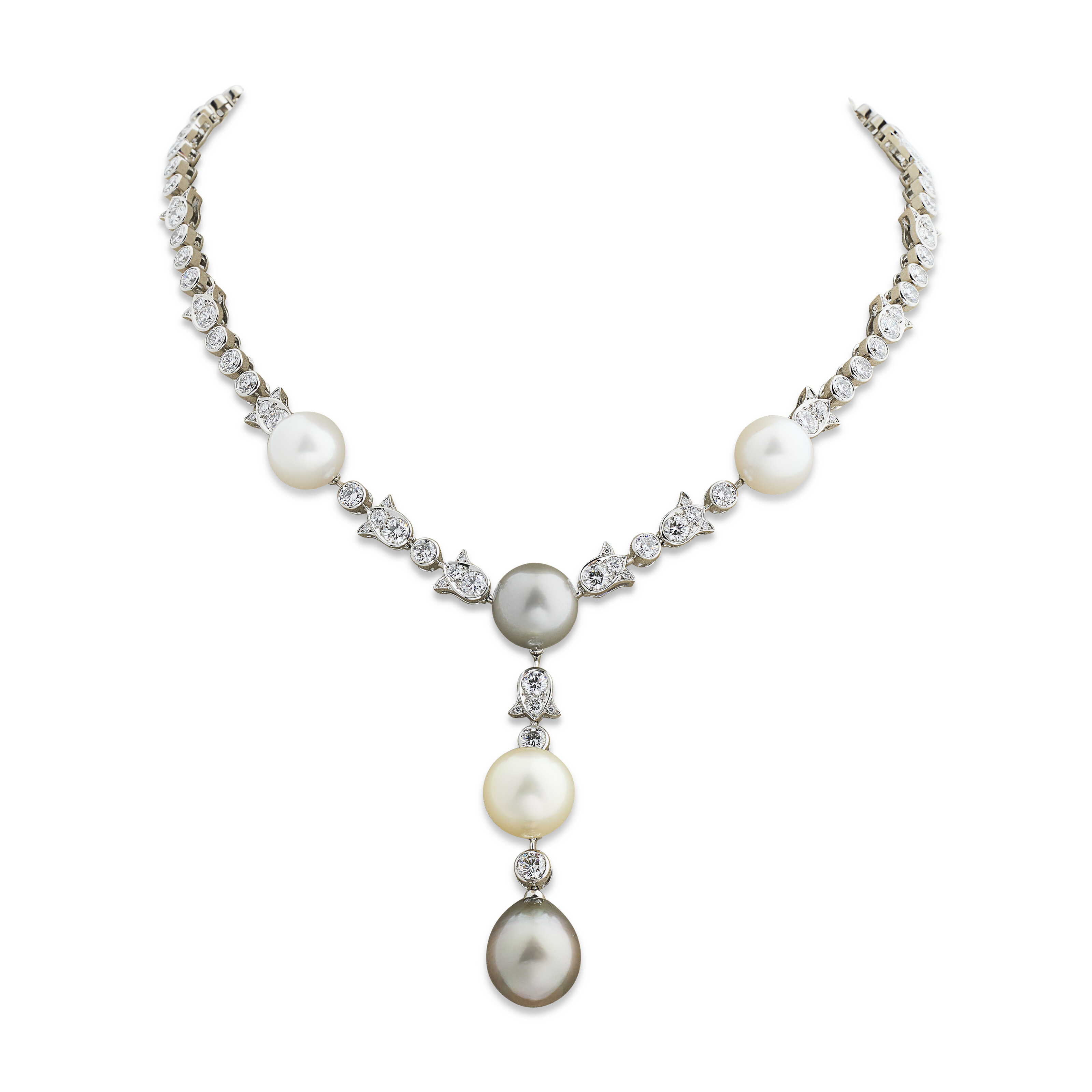 CARTIER COLLIER PERLES DE CULTURE ET DIAMANTS 'MELODIE'