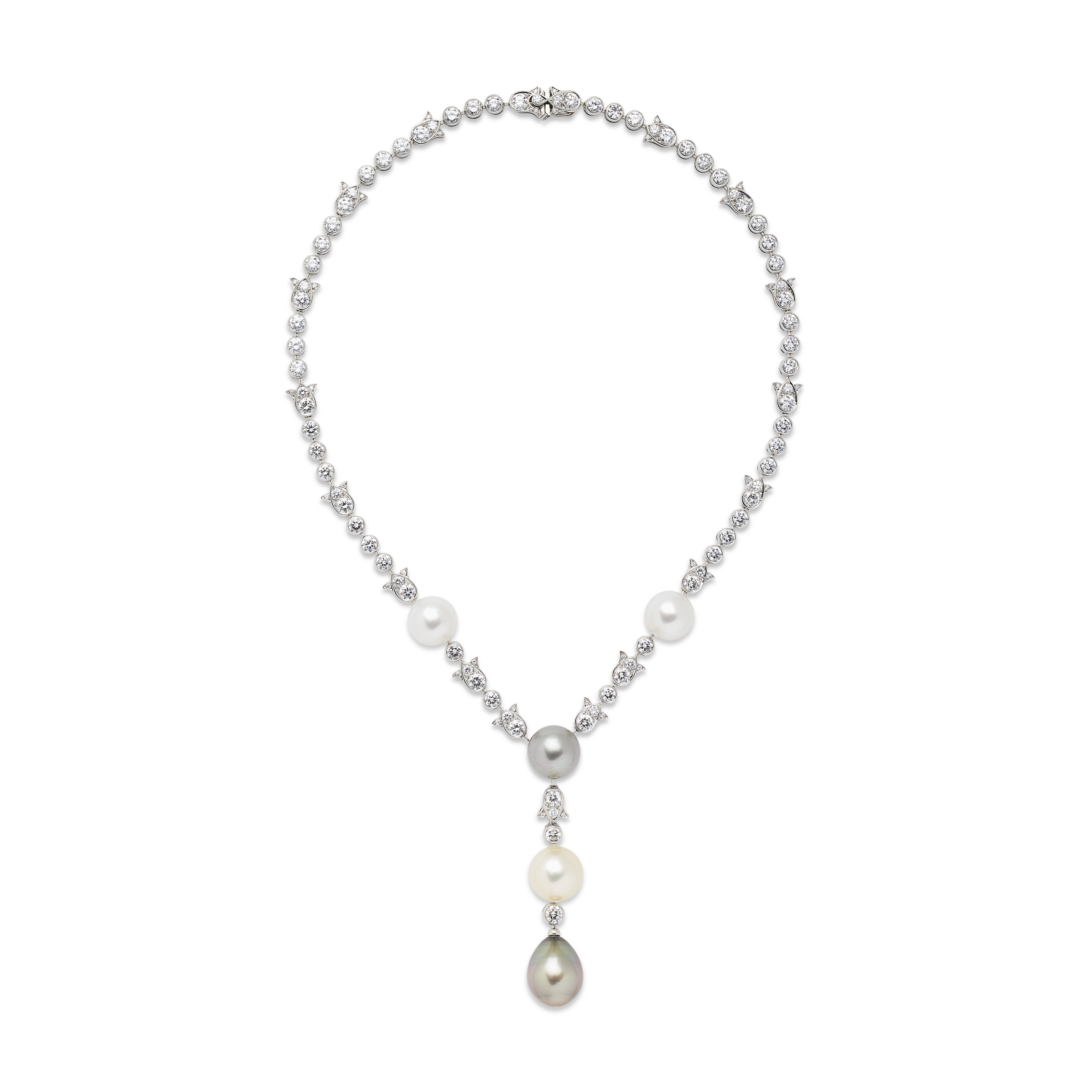 CARTIER COLLIER PERLES DE CULTURE ET DIAMANTS 'MELODIE' image 3