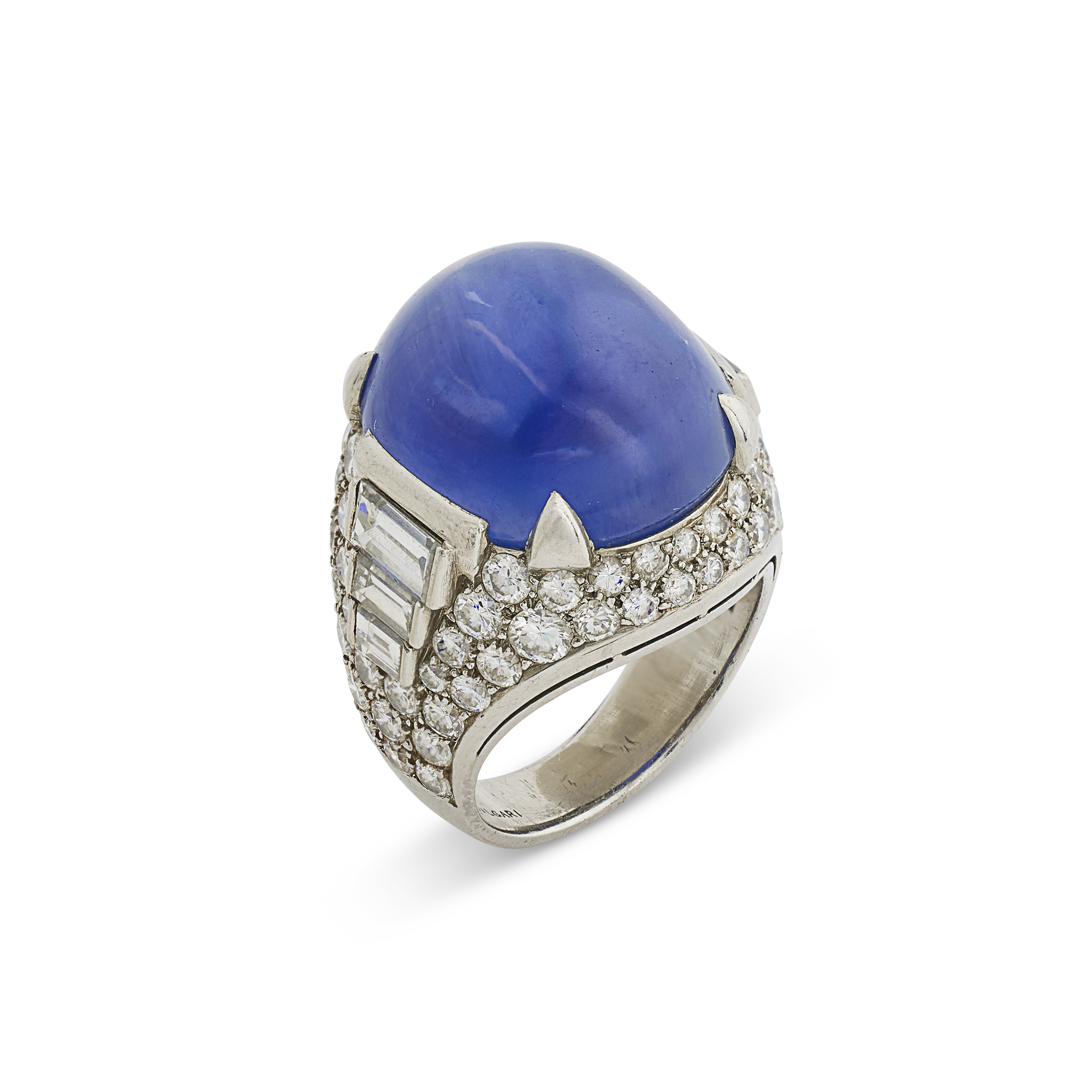 BULGARI BAGUE SAPHIR ET DIAMANTS ‘TROMBINO’