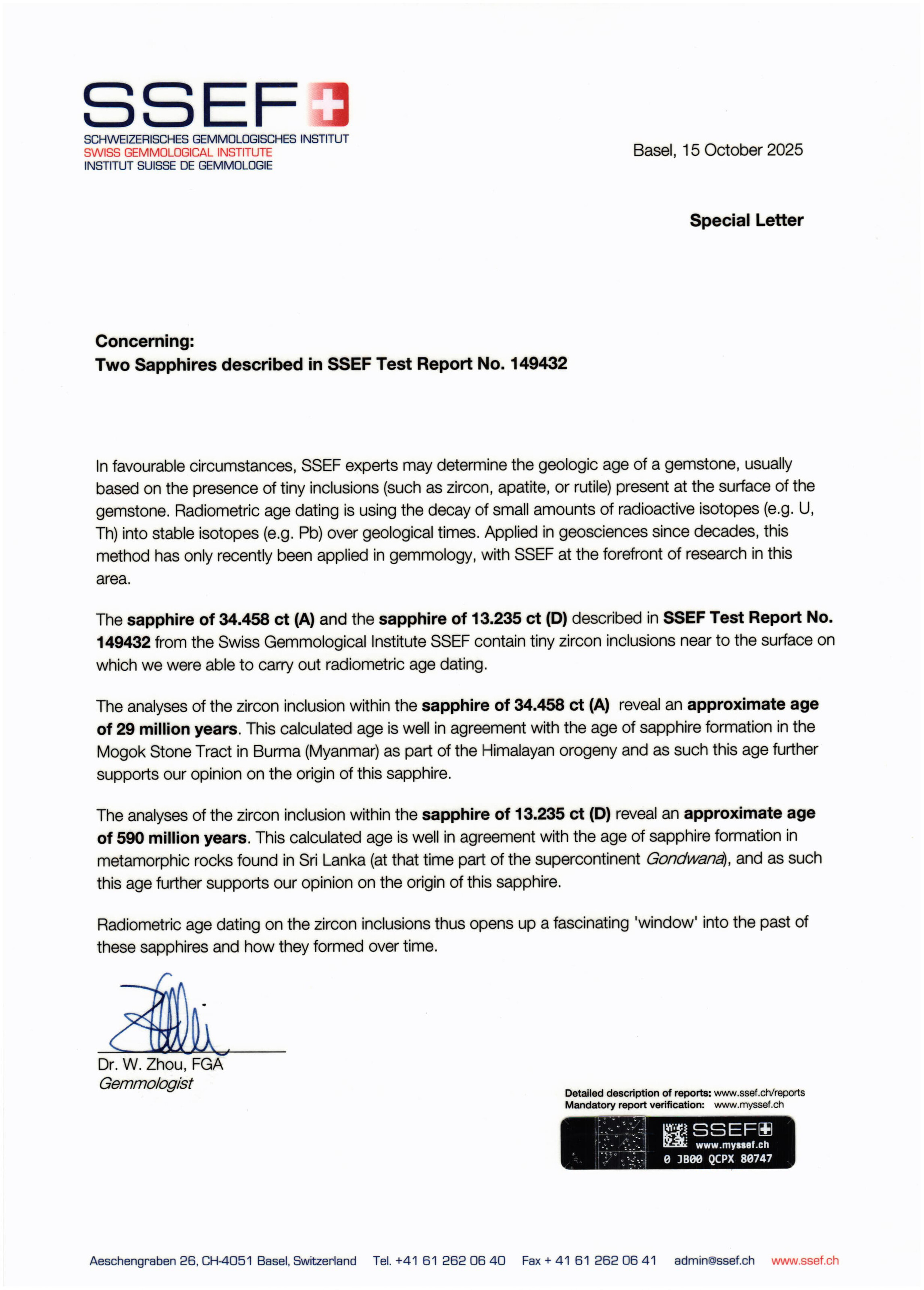 PAIRE DE BOUCLES D’OREILLES SAPHIRS ET DIAMANTS image 4