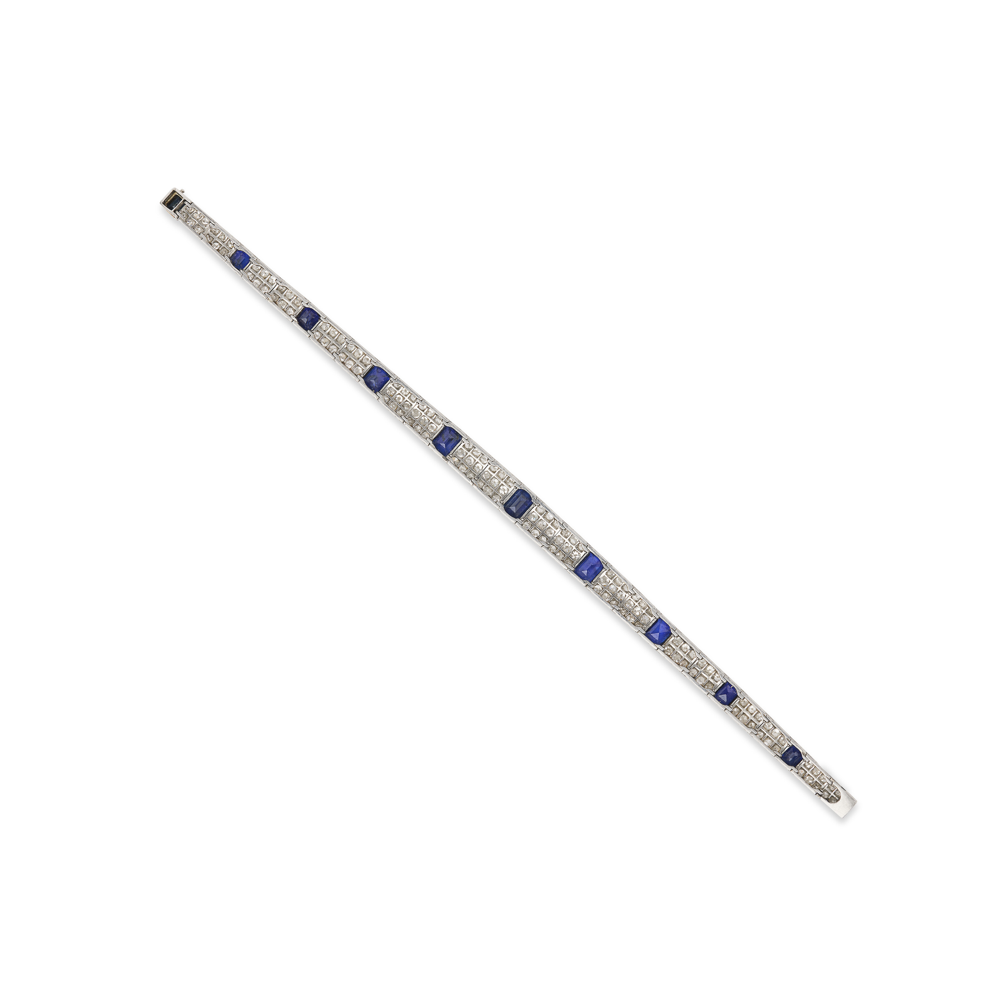 BRACELET SAPHIRS ET DIAMANTS DÉBUT DU XXe SIÈCLE image 3