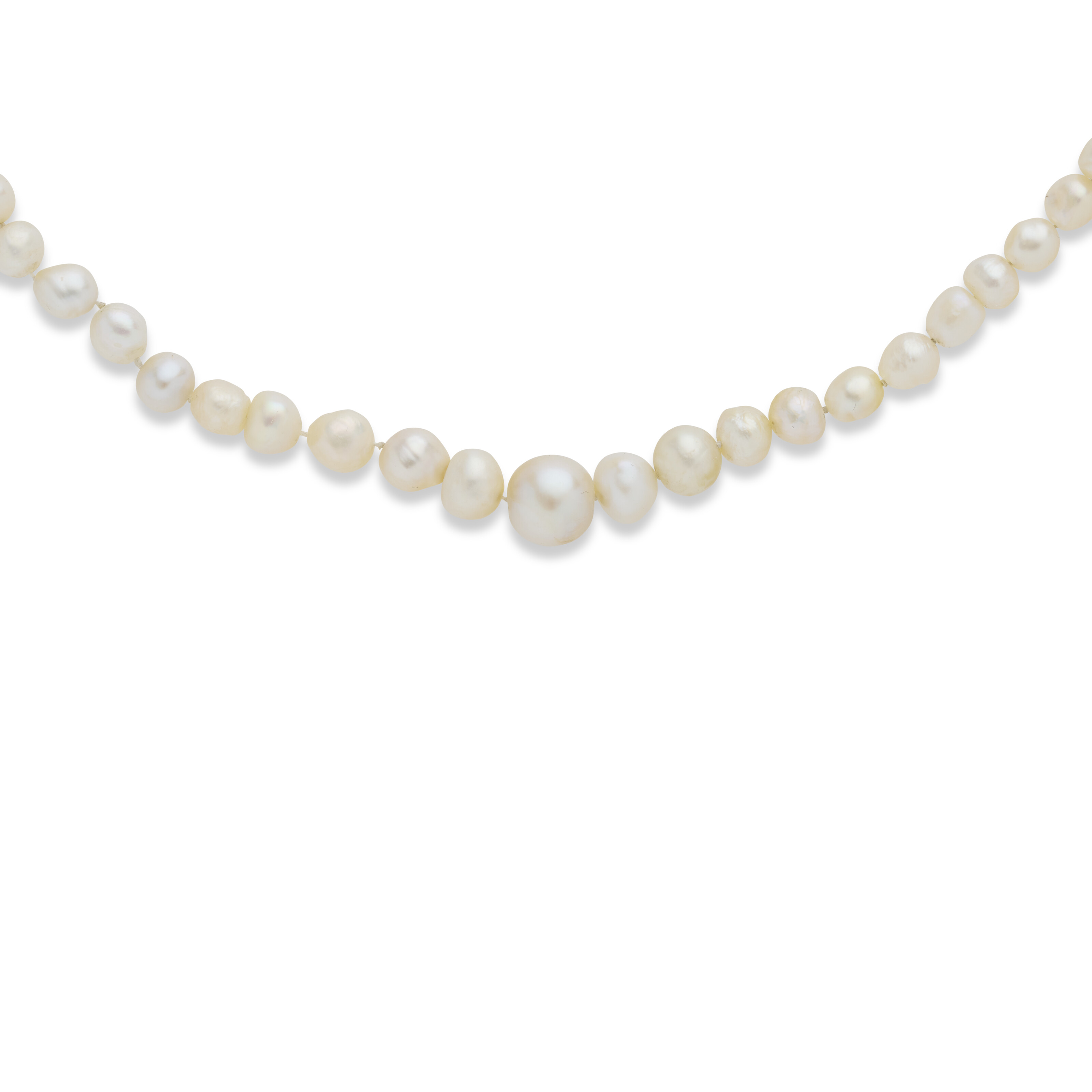 CINQ COLLIERS DE PERLES, ÉMERAUDE ET DIAMANTS image 5