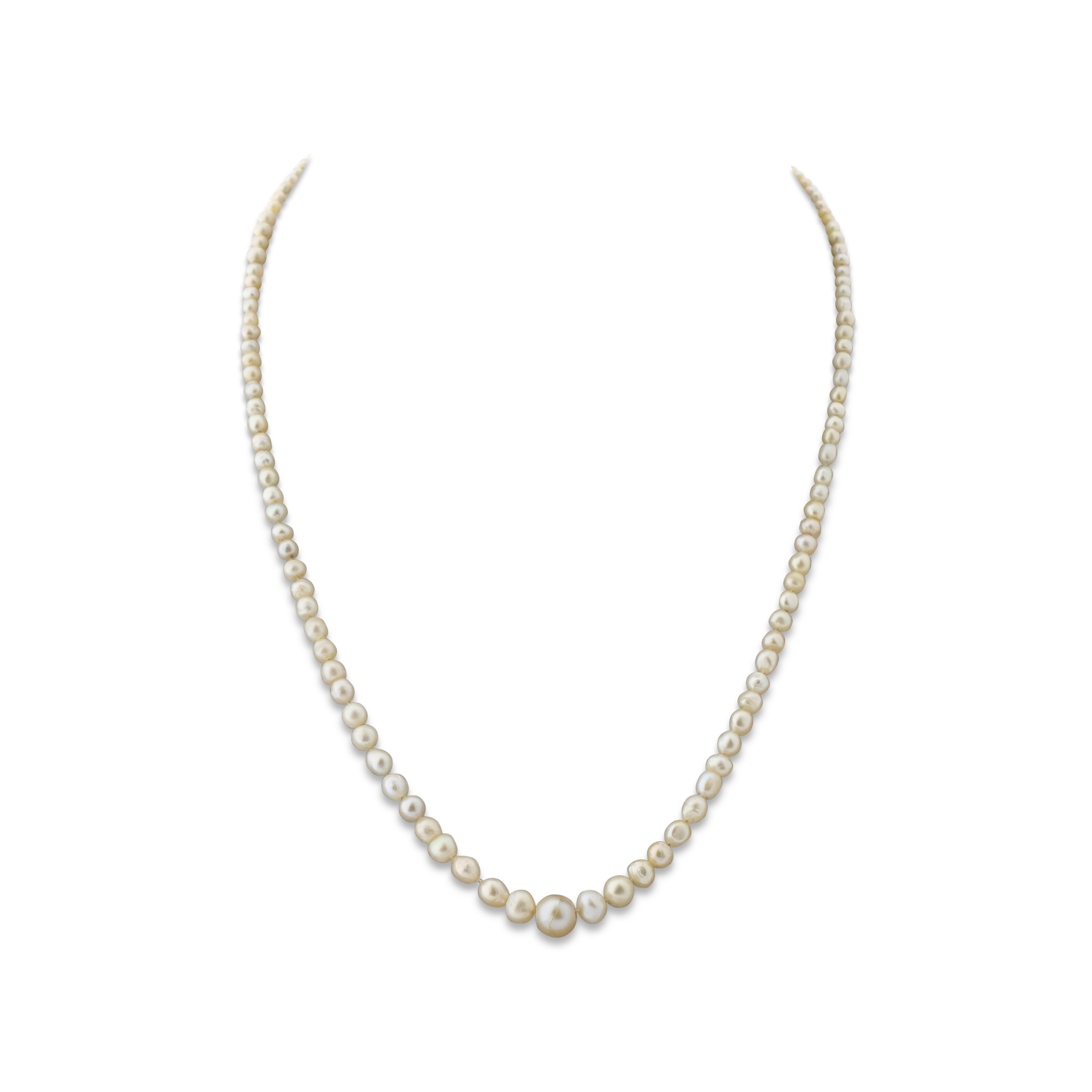 CINQ COLLIERS DE PERLES, ÉMERAUDE ET DIAMANTS image 6