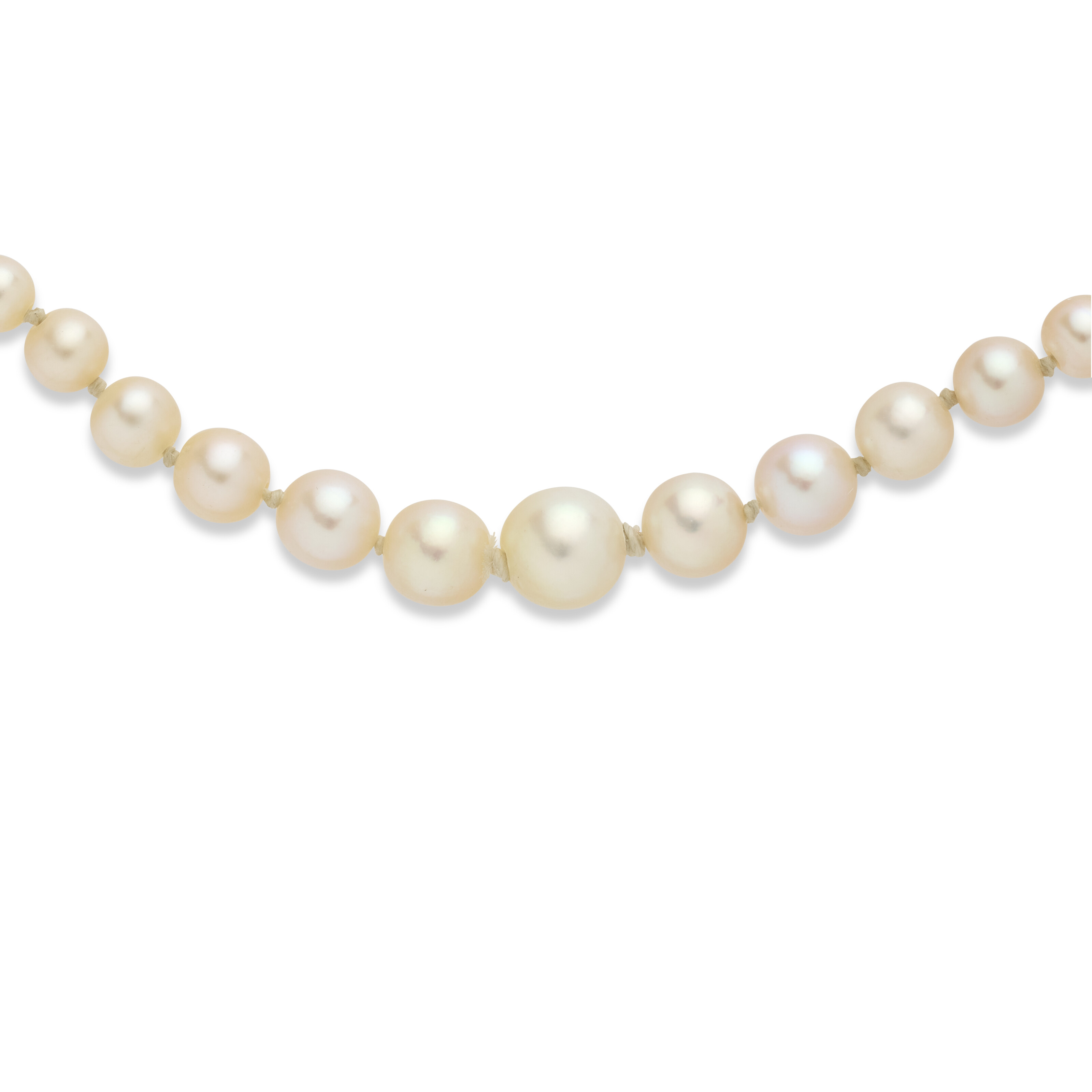 CINQ COLLIERS DE PERLES, ÉMERAUDE ET DIAMANTS image 10