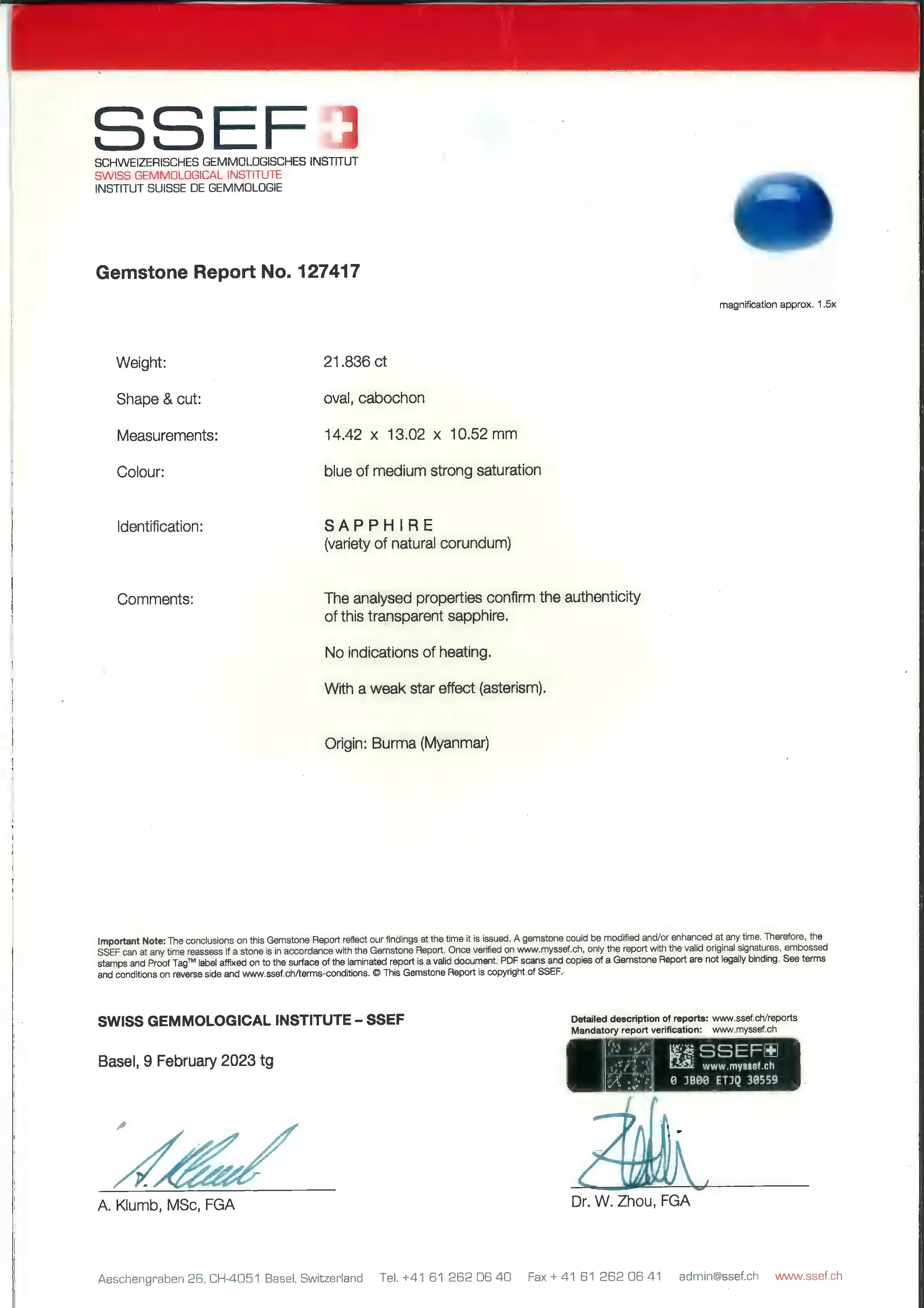 BAGUE SAPHIR ÉTOILE ET DIAMANTS image 6