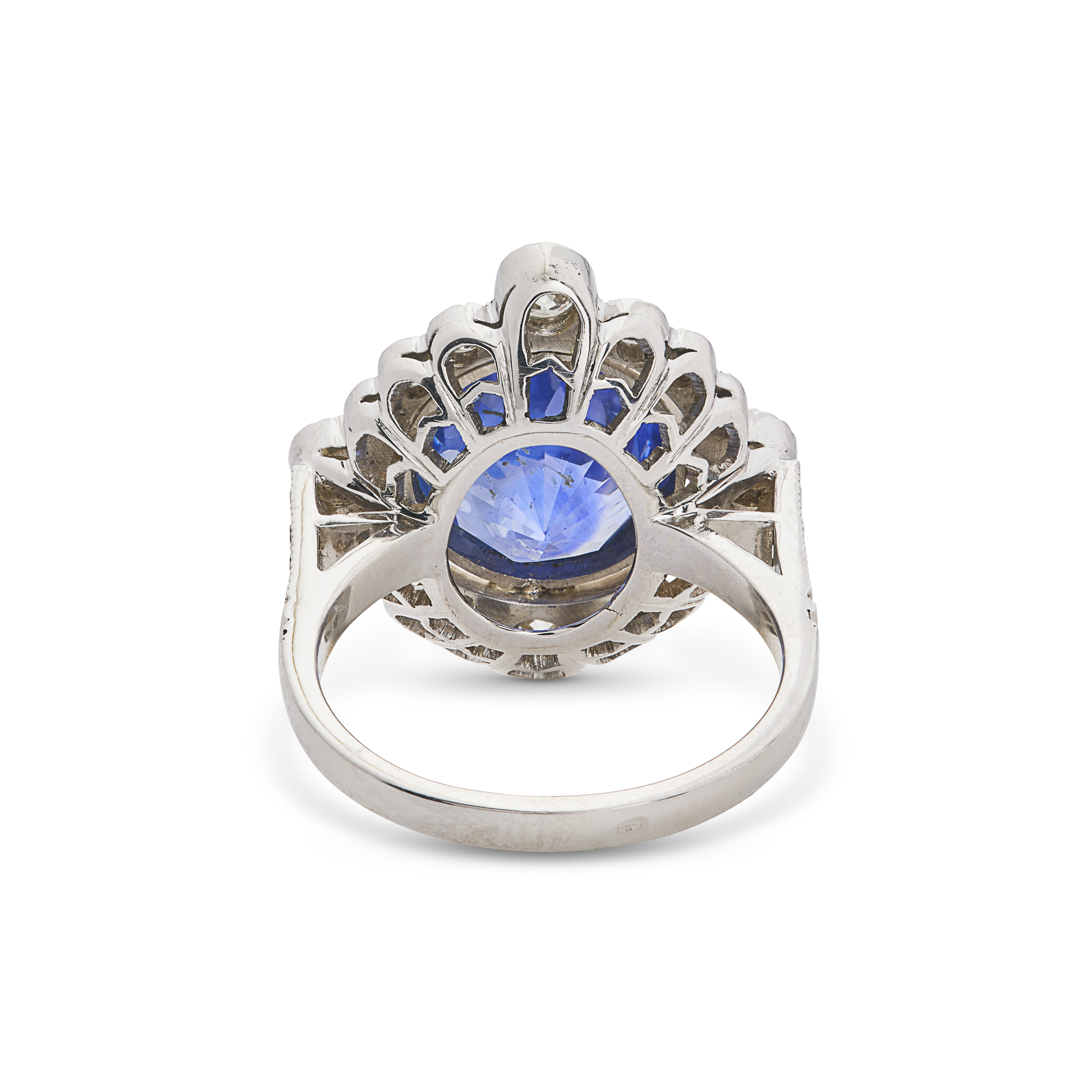 NO RESERVE - BAGUE SAPHIR ET DIAMANTS image 4