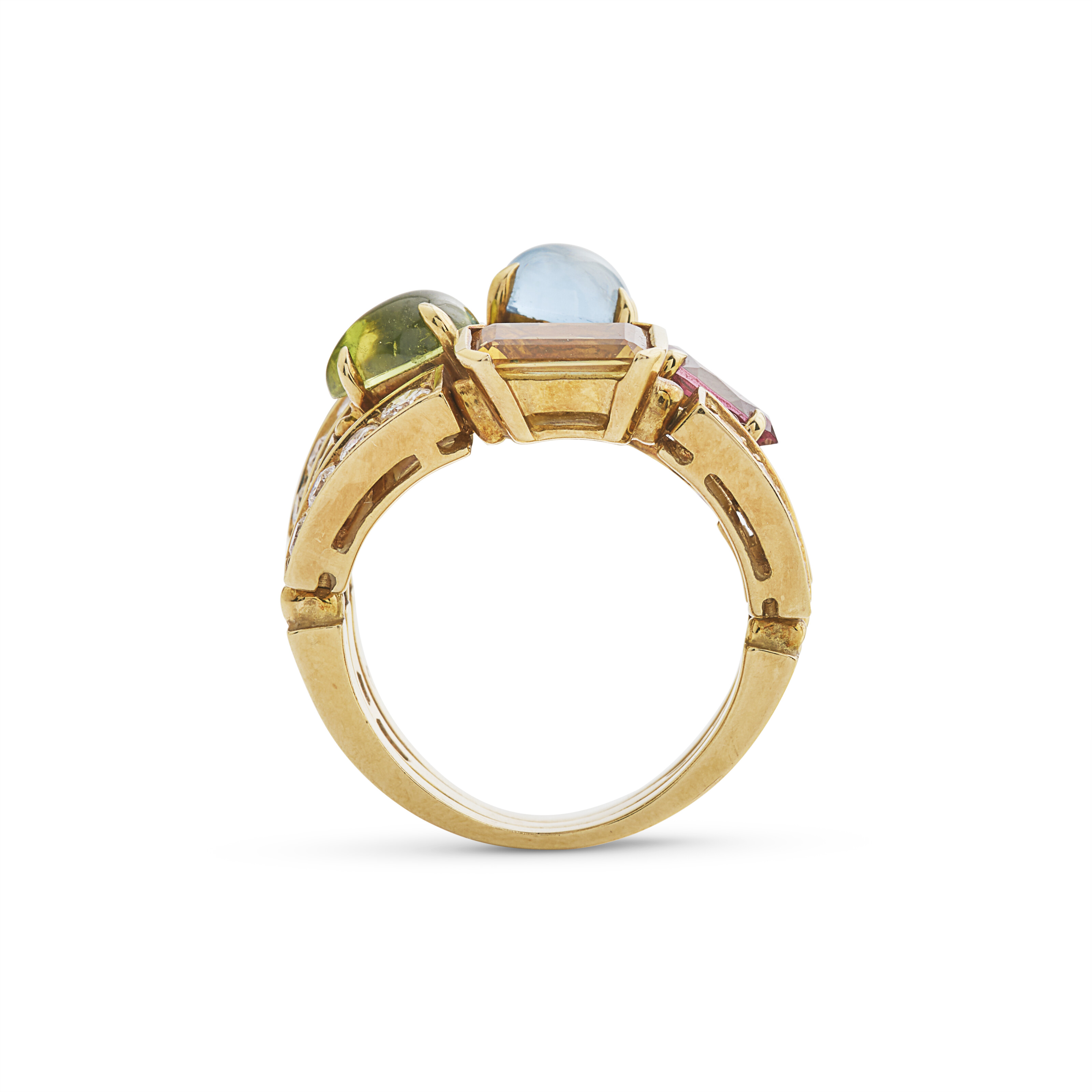 BULGARI PARURE PIERRES DE COULEUR, PERLES DE CULTURE ET DIAMANTS 'ALLEGRA' image 8