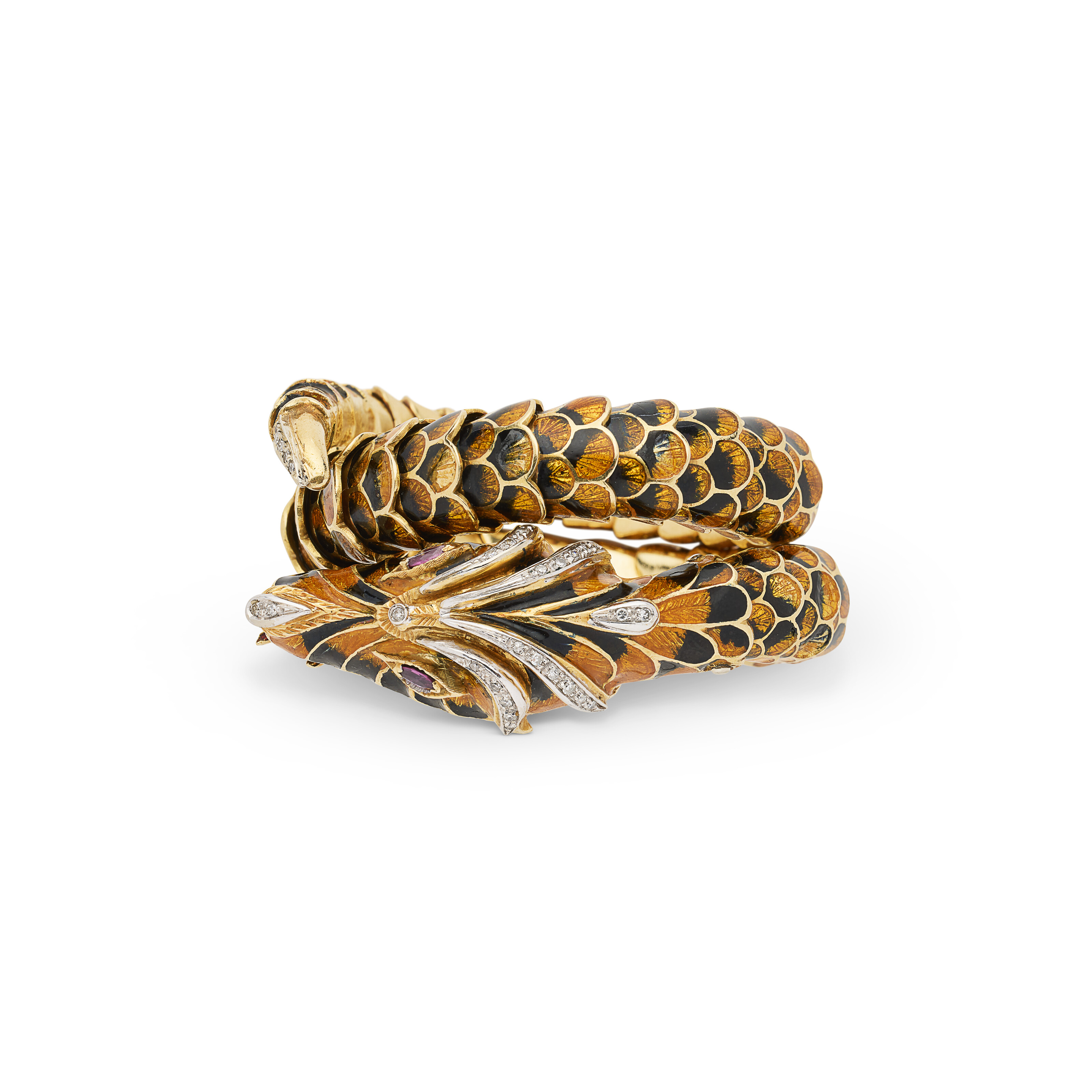 BRACELET ÉMAIL, RUBIS ET DIAMANTS image 4