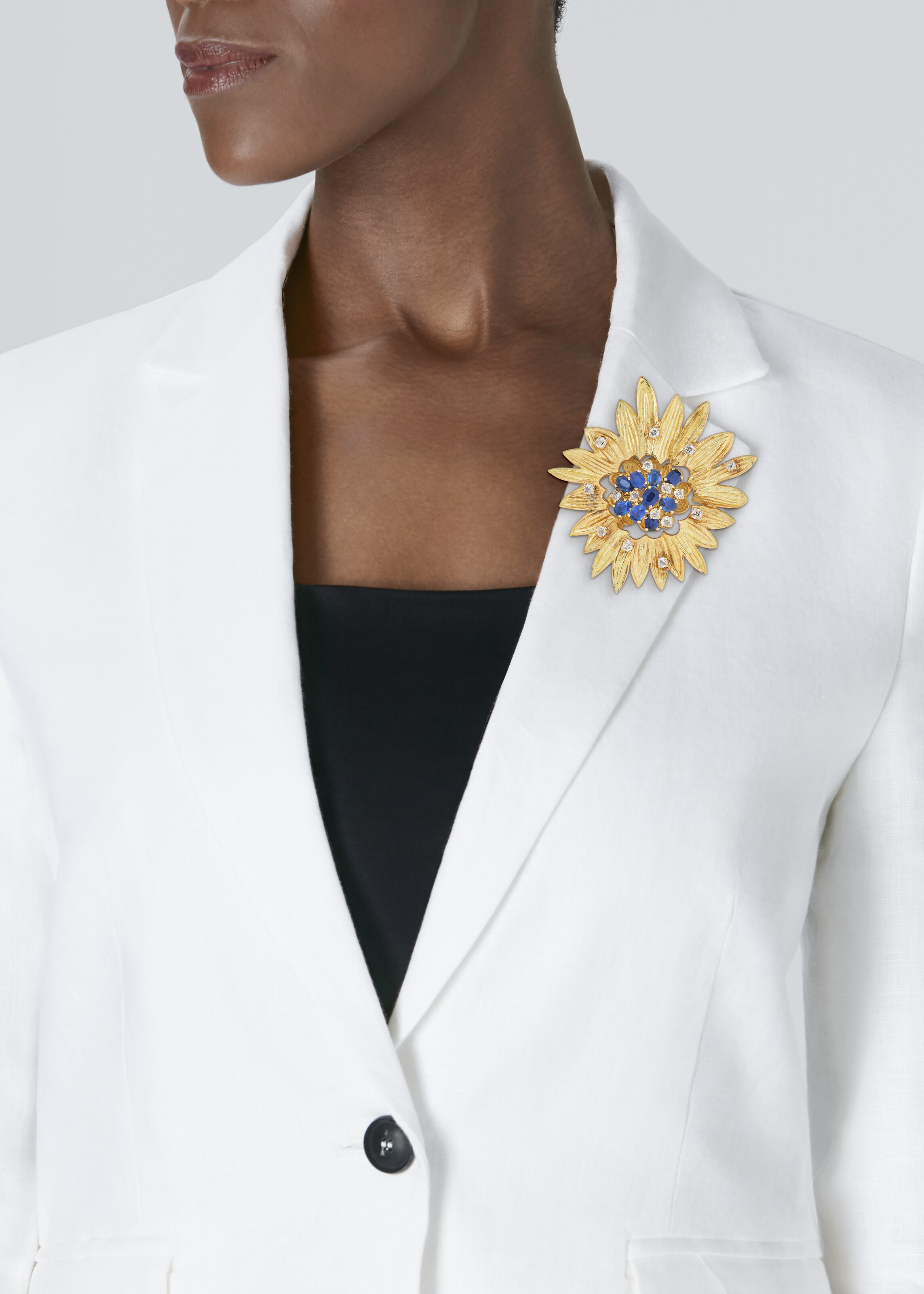 CHAUMET BROCHE SAPHIRS ET DIAMANTS image 3