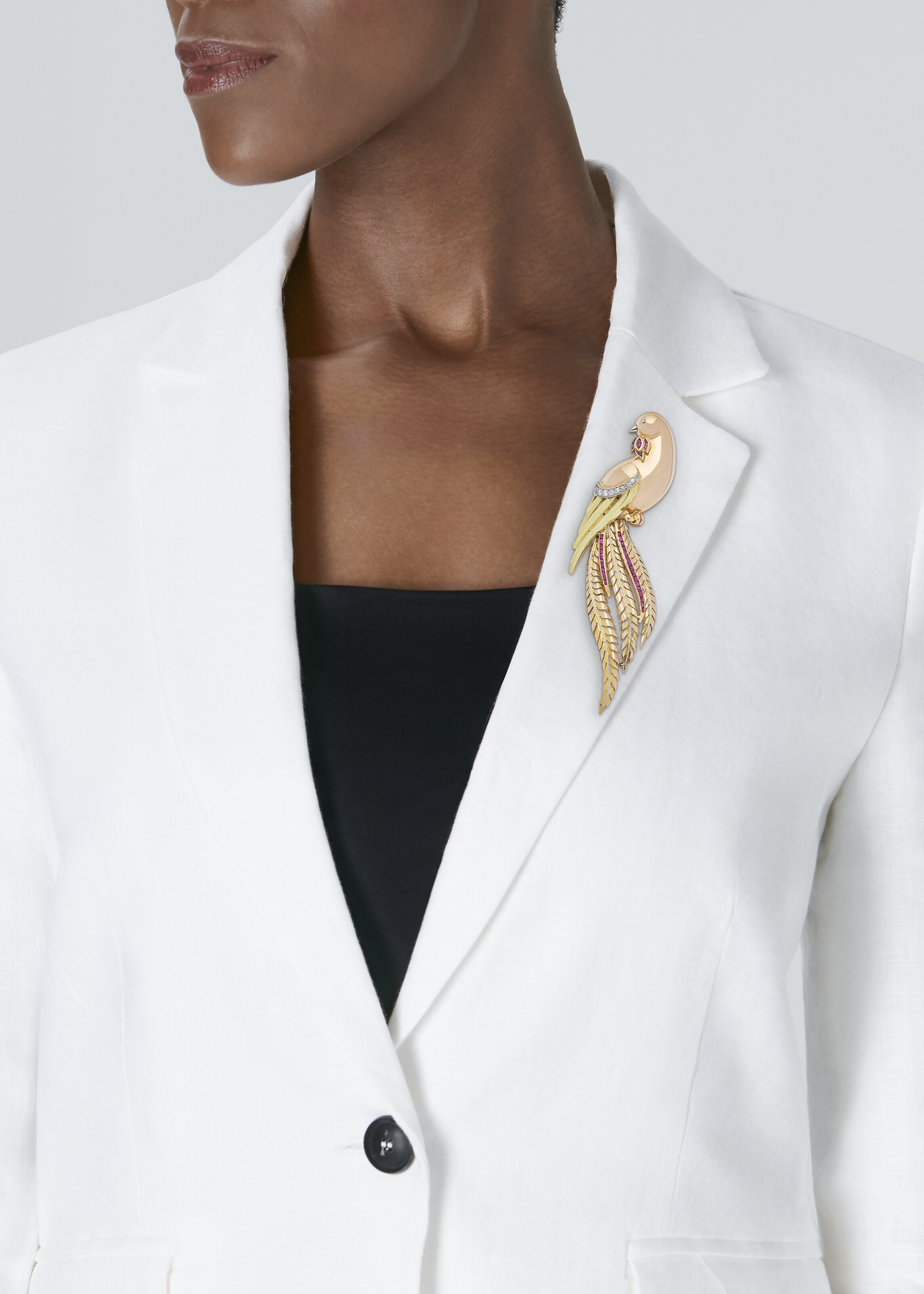 BOUCHERON BROCHE RUBIS ET DIAMANTS image 3