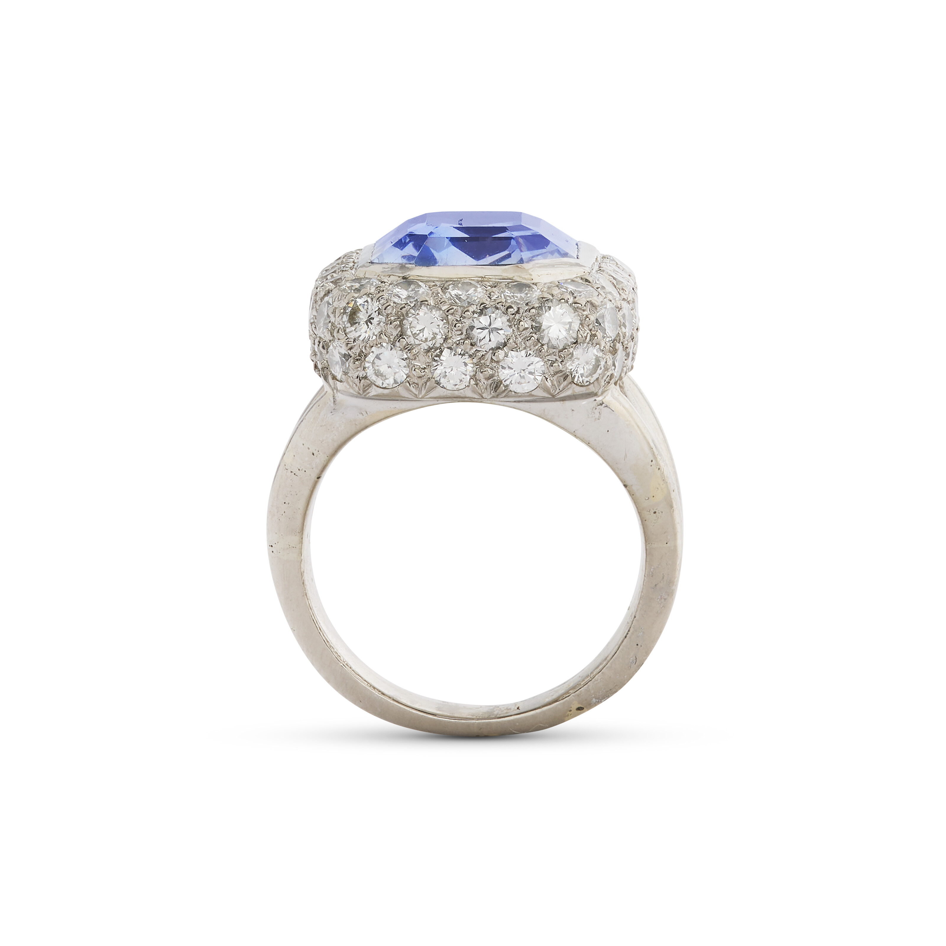 RENÉ BOIVIN BAGUE SAPHIR ET DIAMANTS 'DOUBLE CORPS' image 3