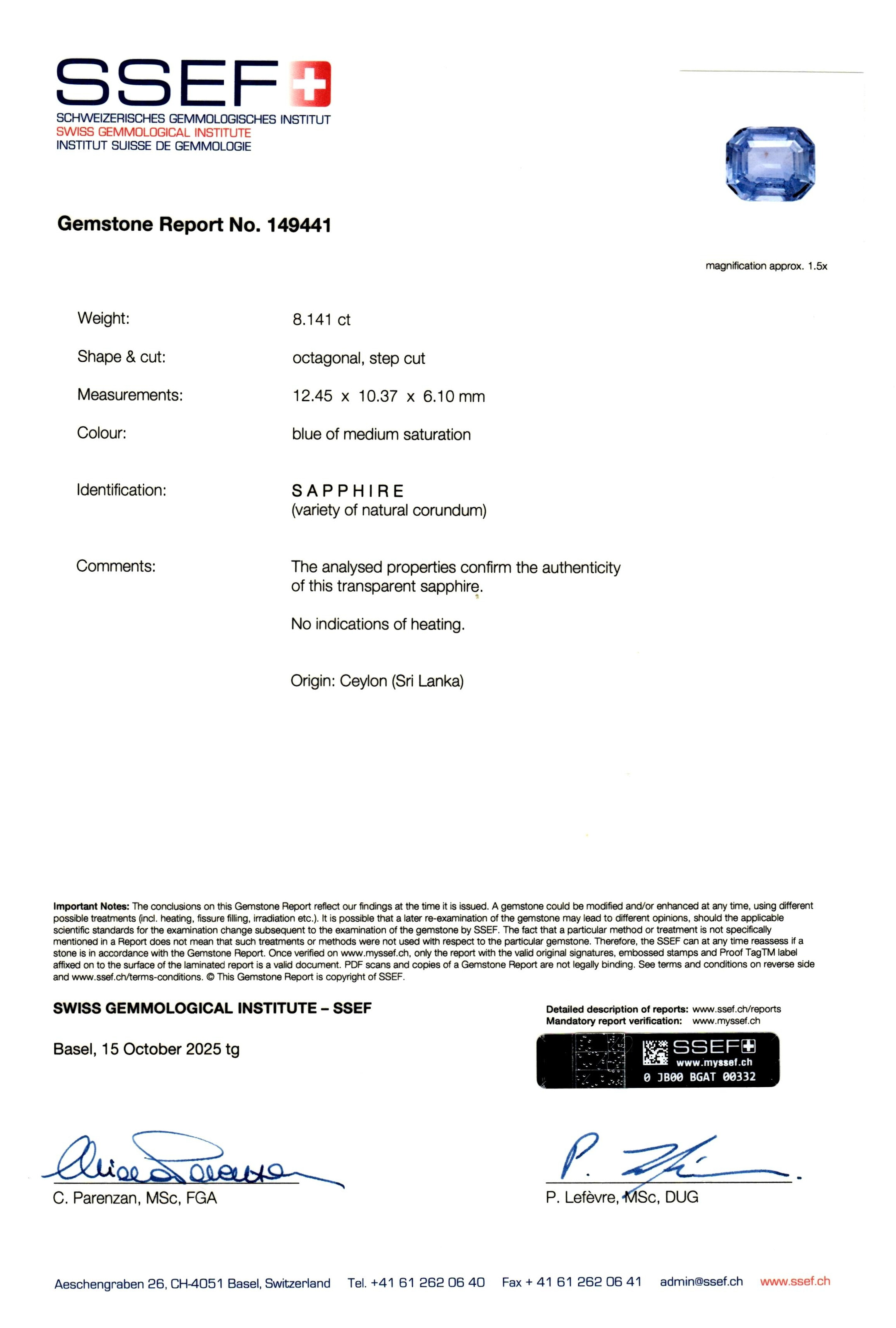 RENÉ BOIVIN BAGUE SAPHIR ET DIAMANTS 'DOUBLE CORPS' image 5