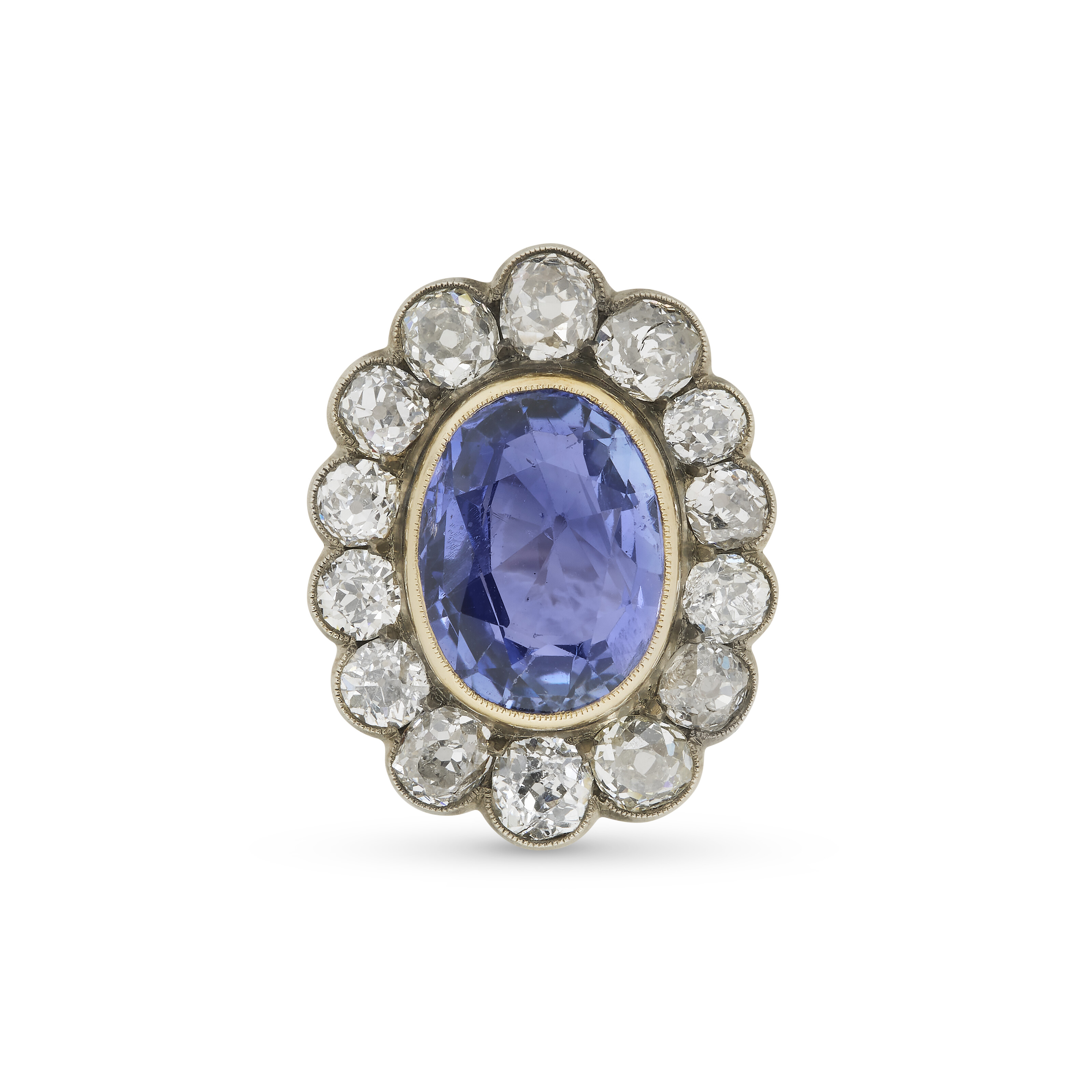 DEMI-PARURE SAPHIRS ET DIAMANTS image 2