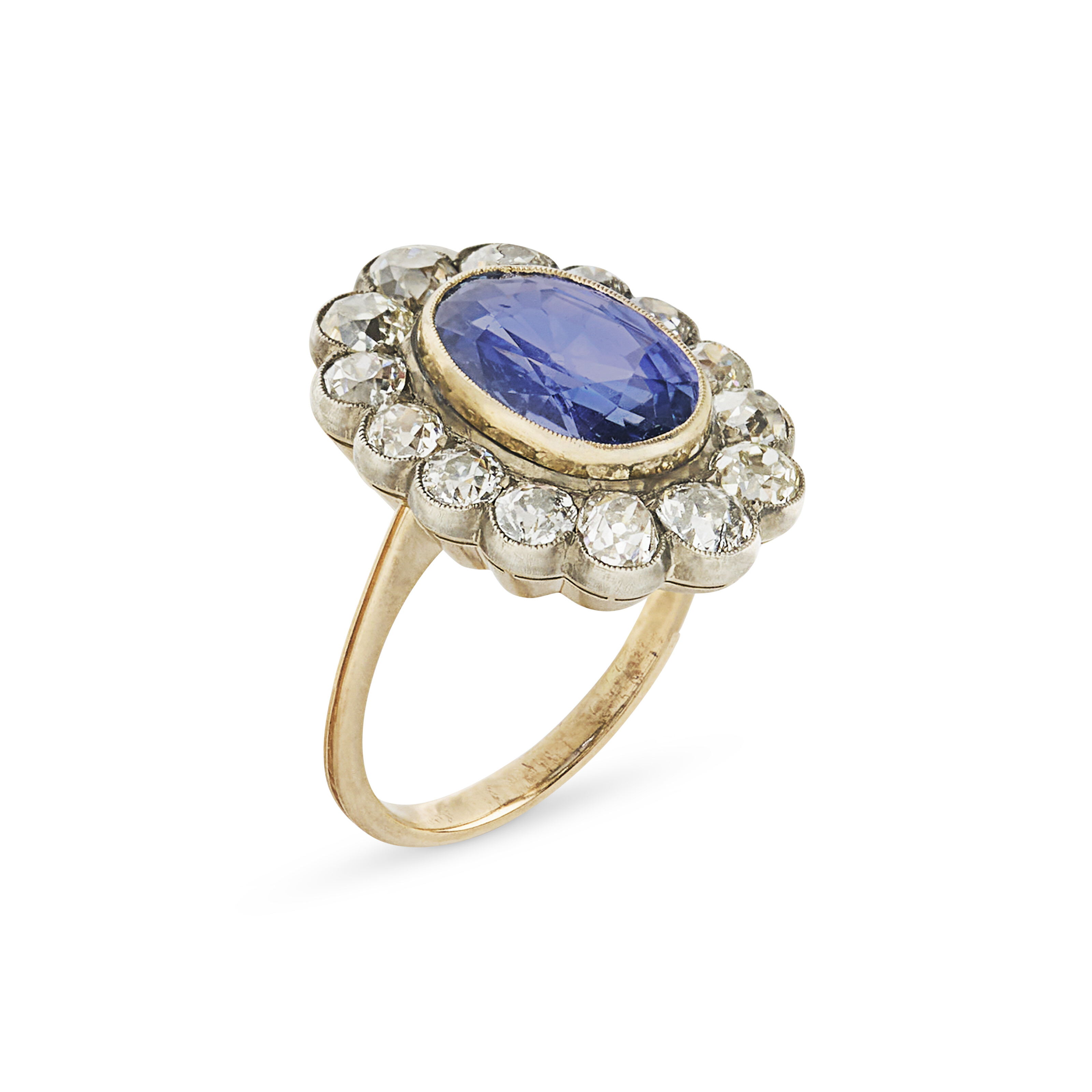 DEMI-PARURE SAPHIRS ET DIAMANTS image 3