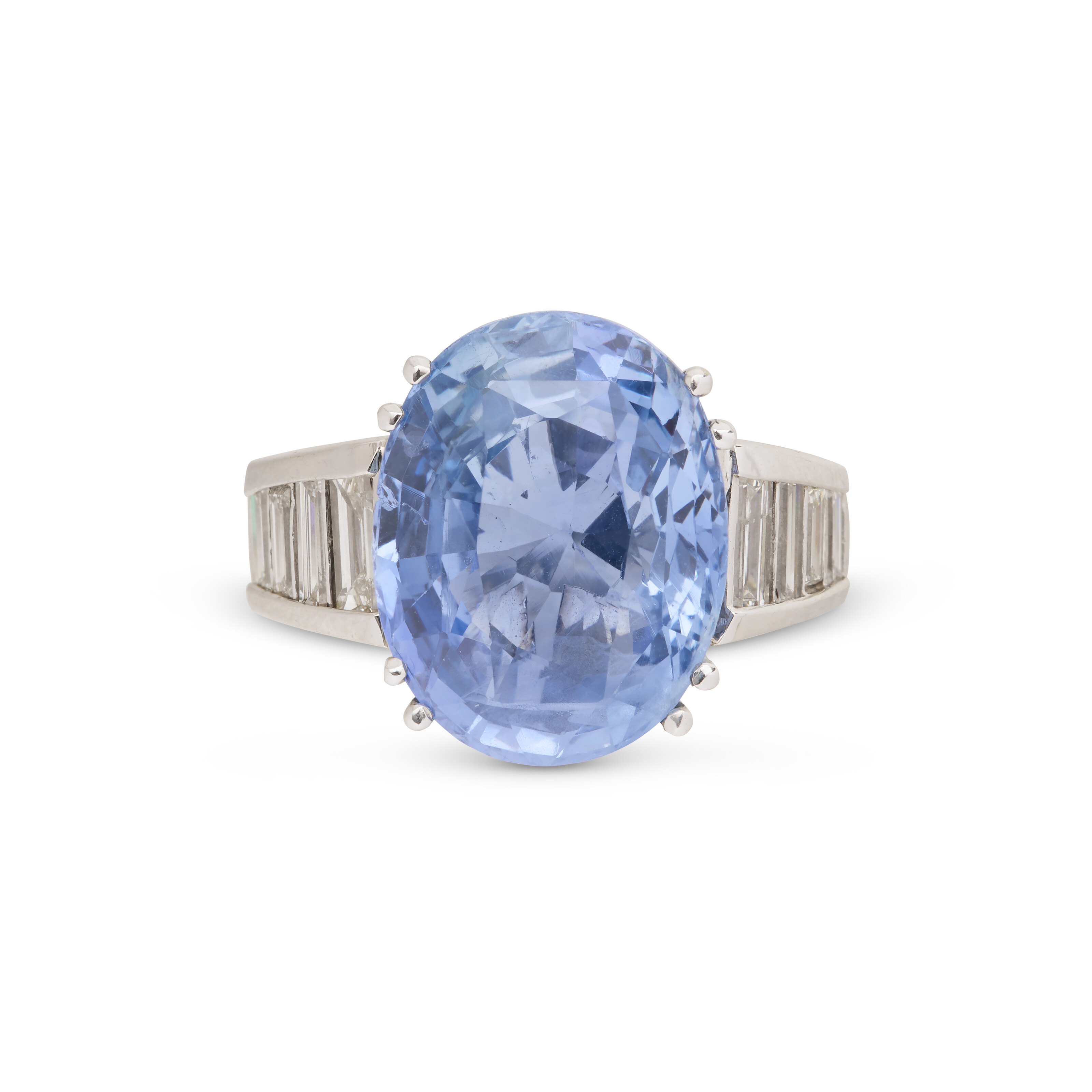 BAGUE SAPHIR ET DIAMANTS