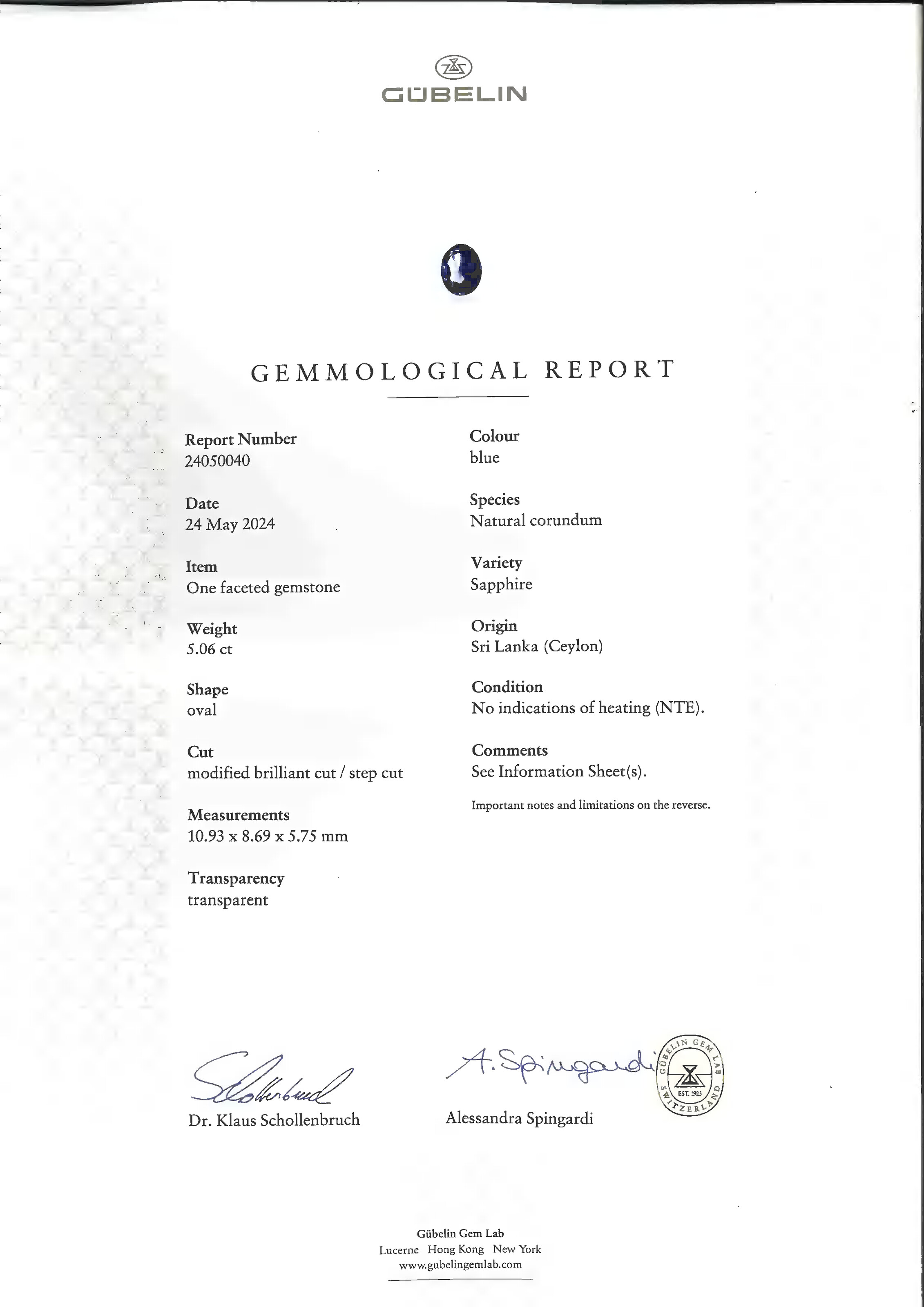 PAIRE DE BOUCLES D'OREILLES SAPHIRS ET DIAMANTS image 4