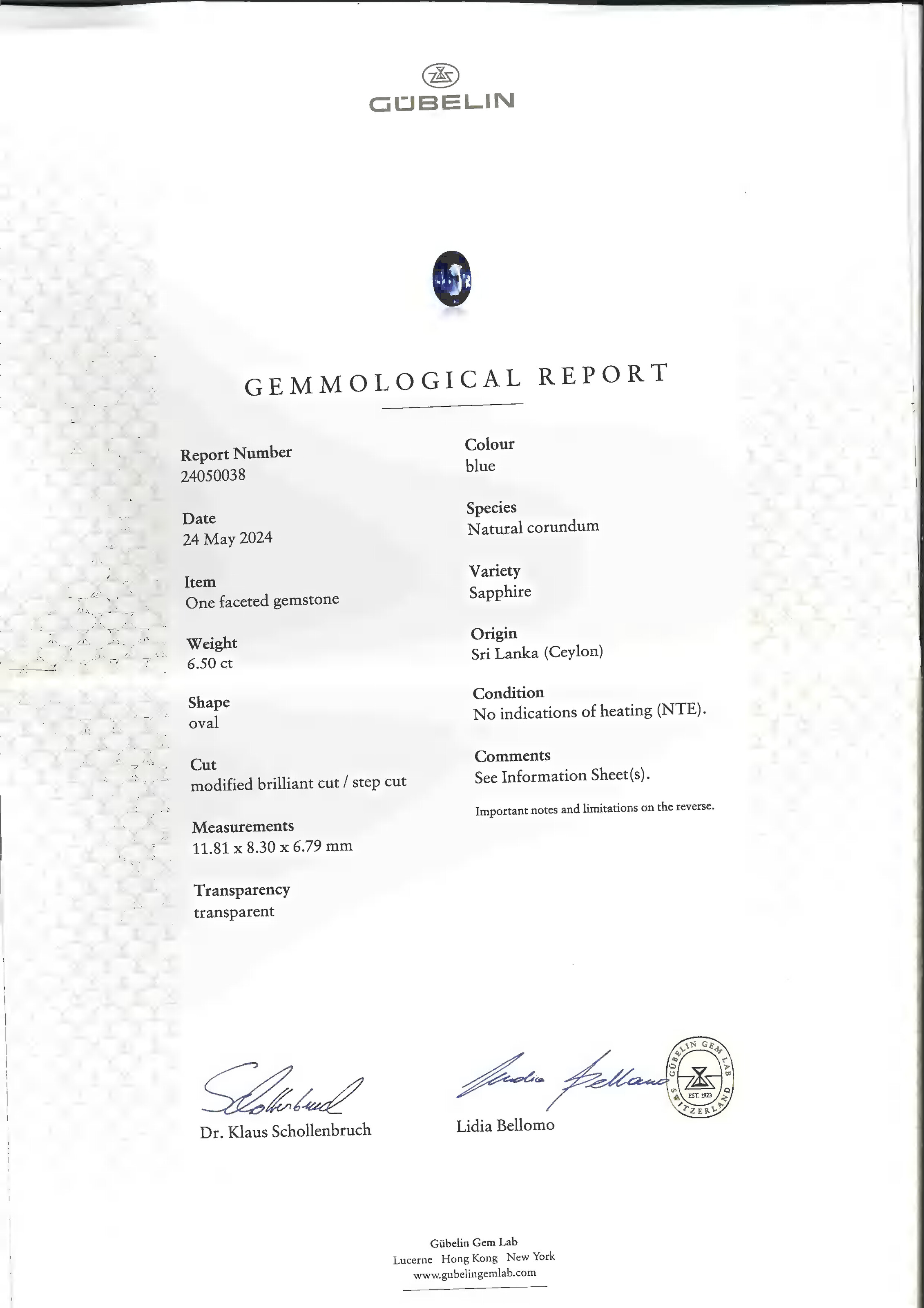 PAIRE DE BOUCLES D'OREILLES SAPHIRS ET DIAMANTS image 5