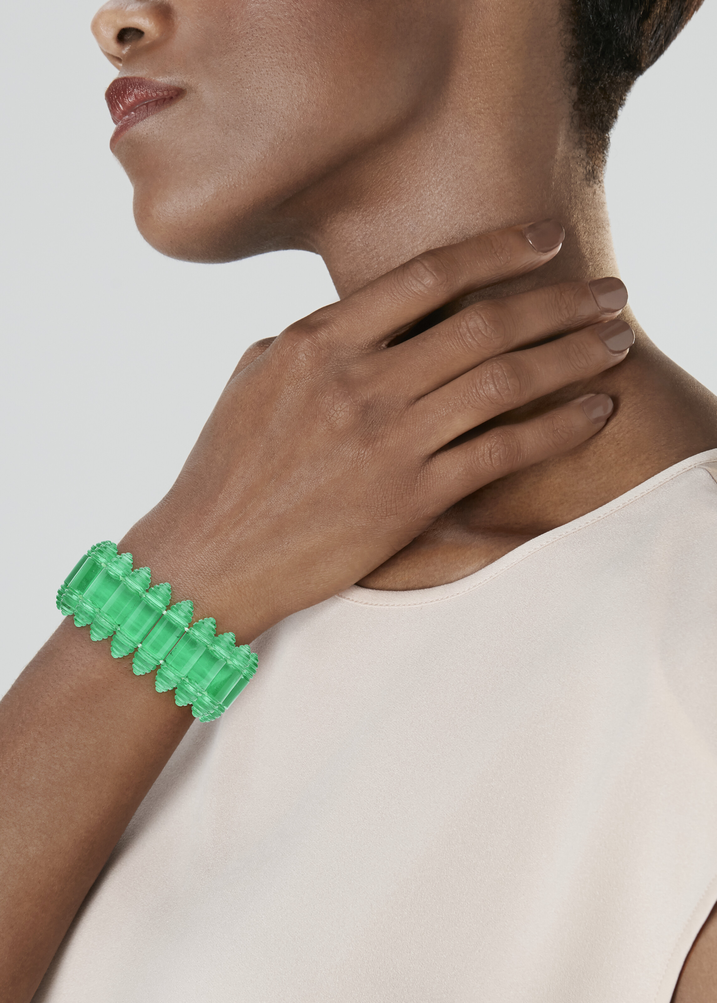 LALIQUE BRACELET VERRE MOULÉ 'RENAISSANCE' image 4