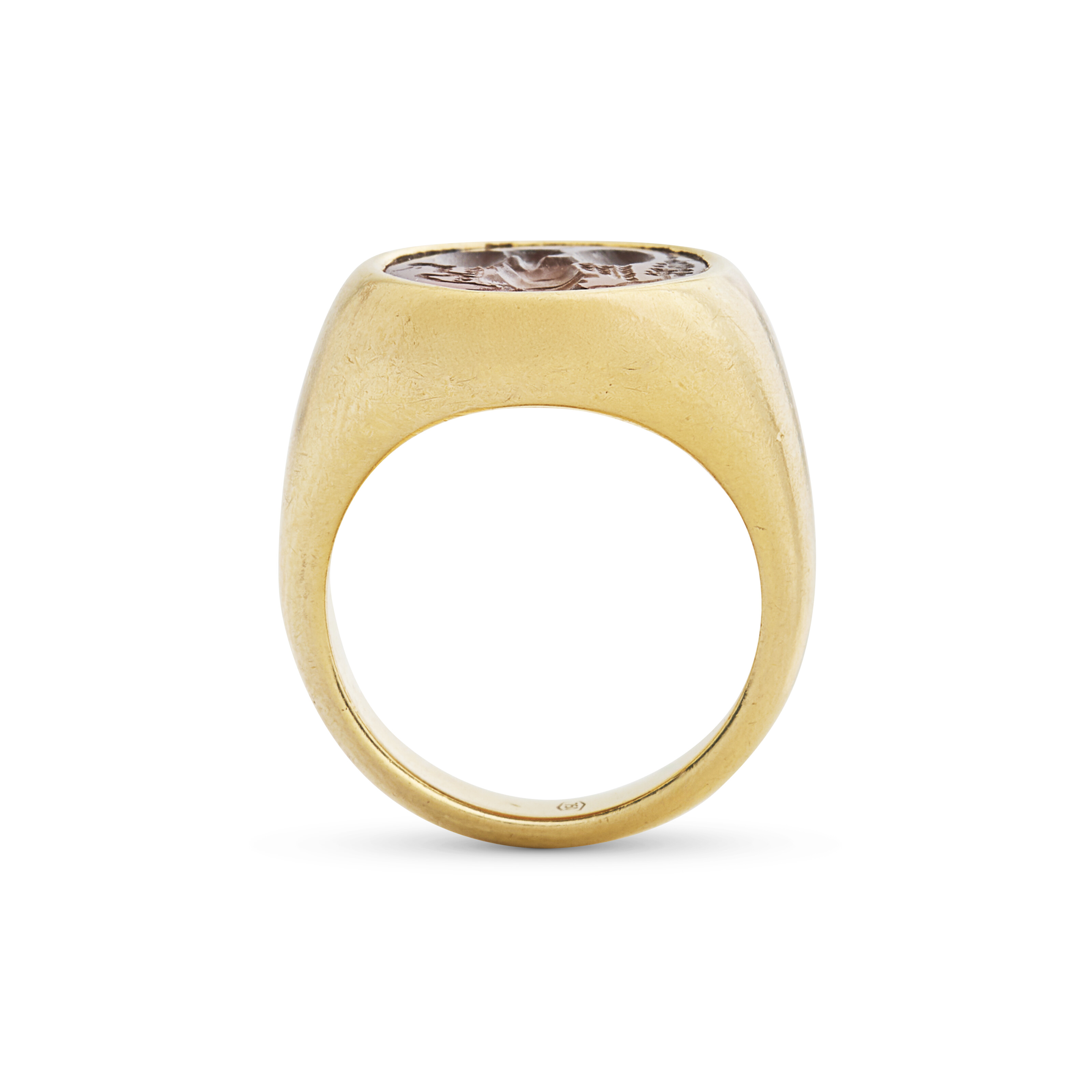 BULGARI BAGUE INTAILLE ONYX ACCOMPAGNÉE D'UNE BAGUE INTAILLE CORNALINE image 8