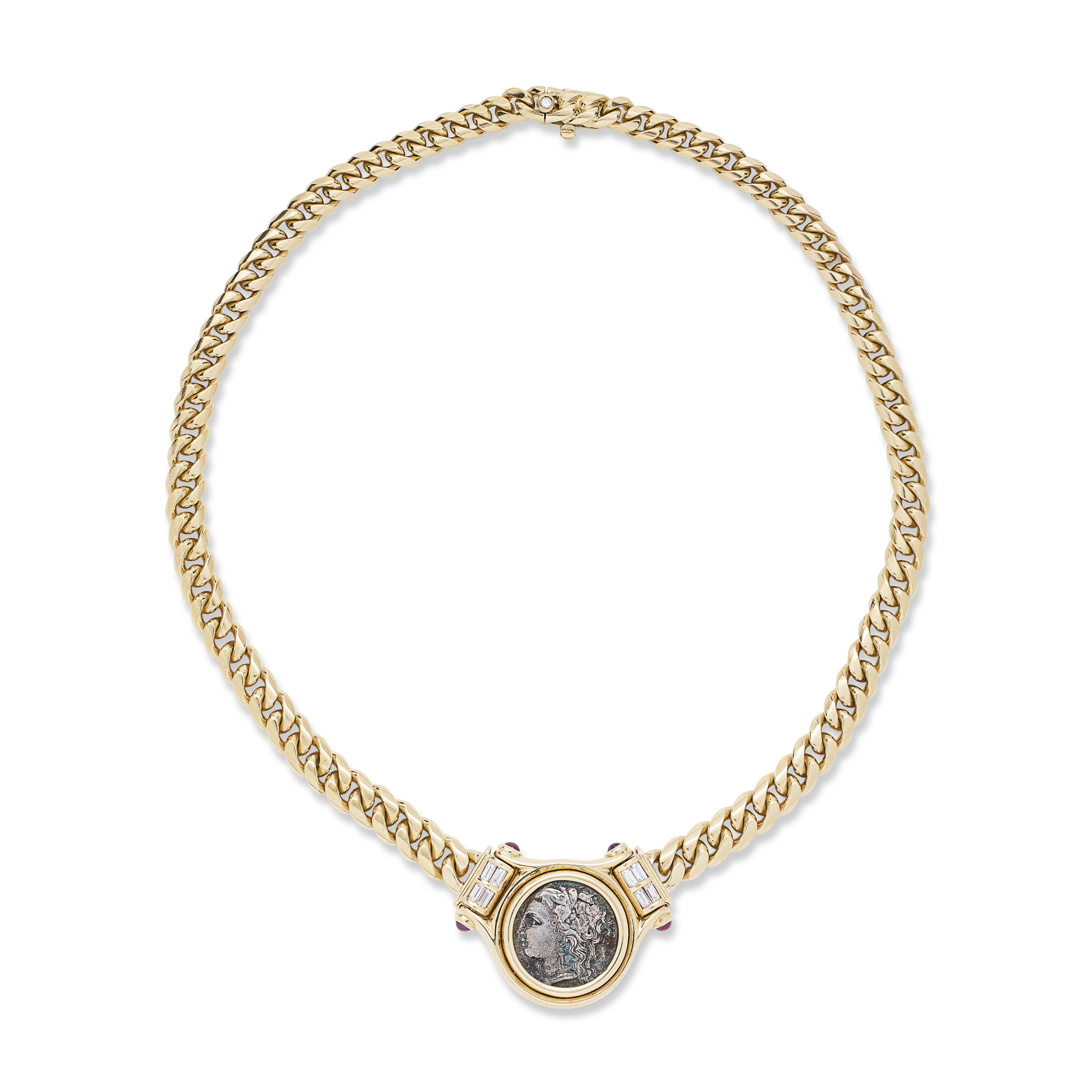 BULGARI PARURE PIÈCES ANTIQUES, RUBIS ET DIAMANTS 'MONETE' image 2