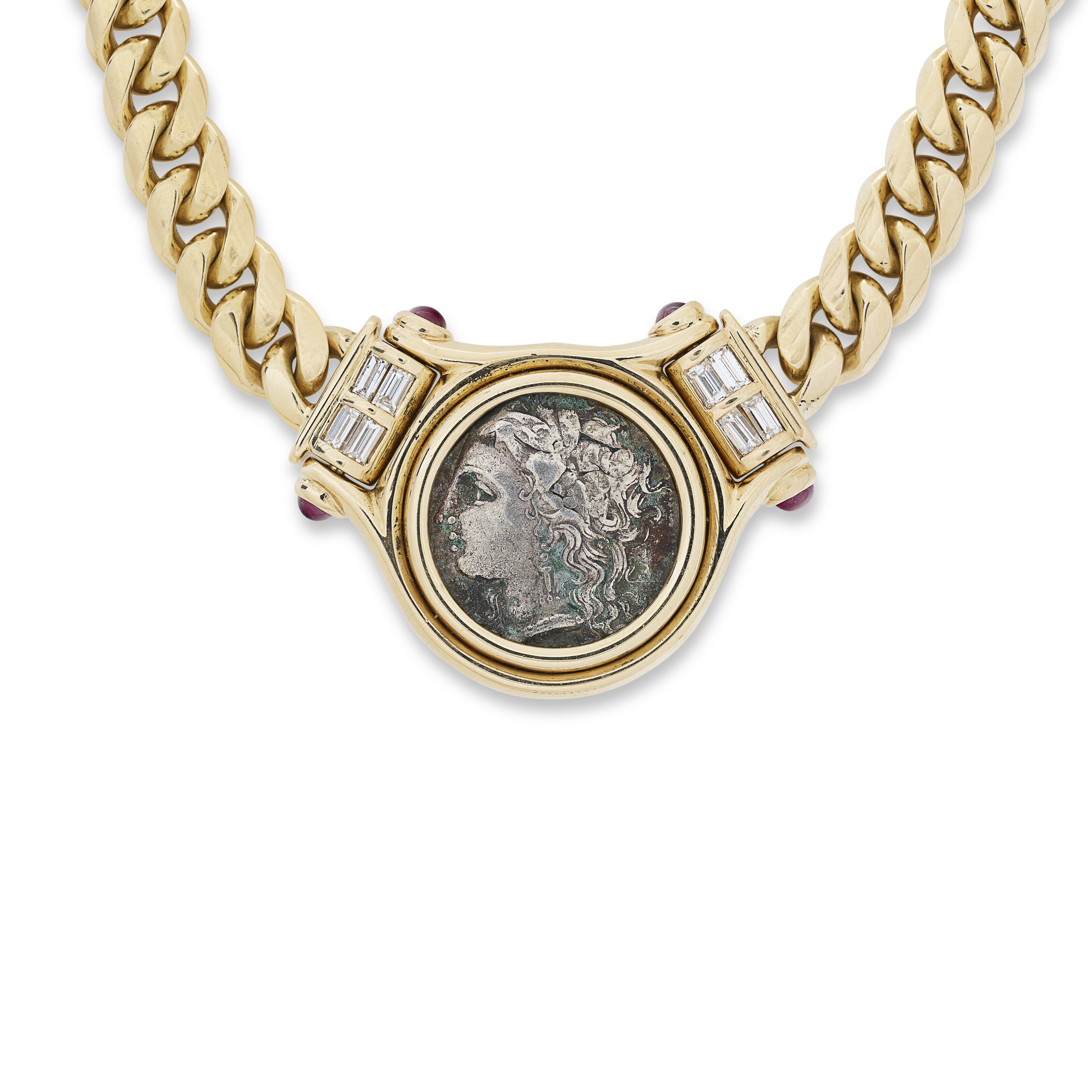 BULGARI PARURE PIÈCES ANTIQUES, RUBIS ET DIAMANTS 'MONETE' image 3