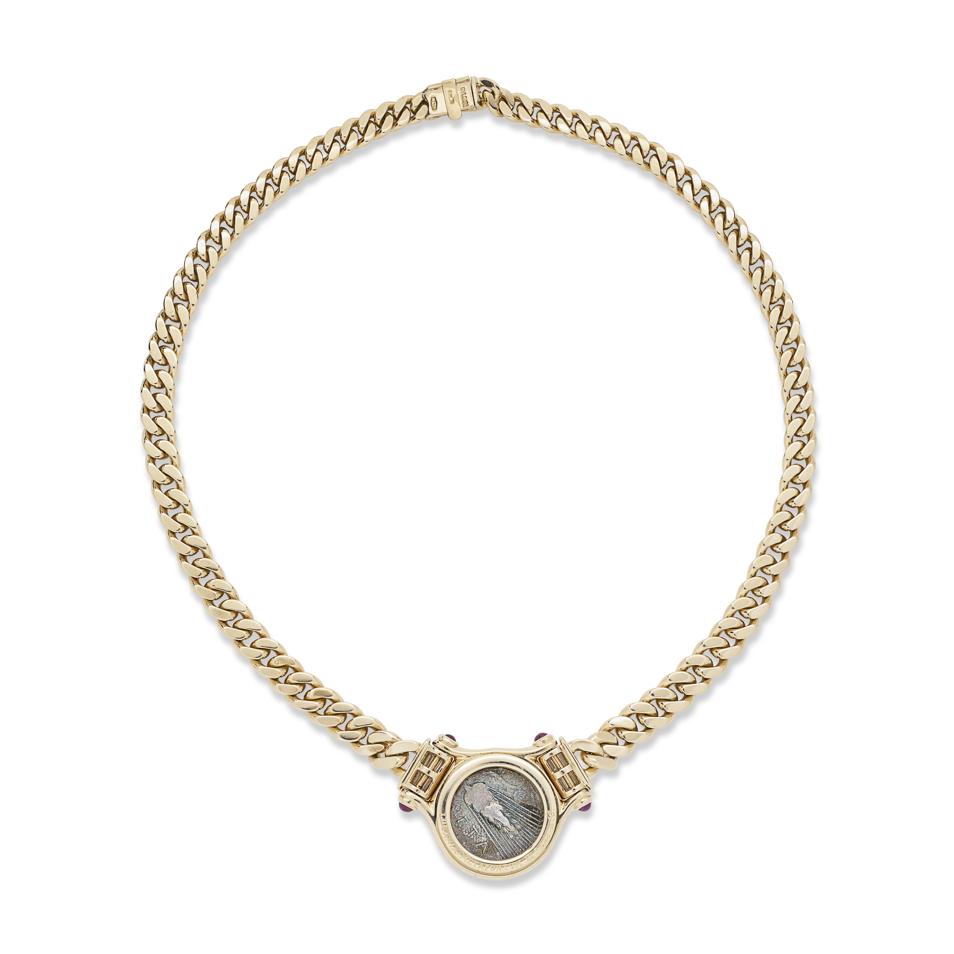 BULGARI PARURE PIÈCES ANTIQUES, RUBIS ET DIAMANTS 'MONETE' image 4