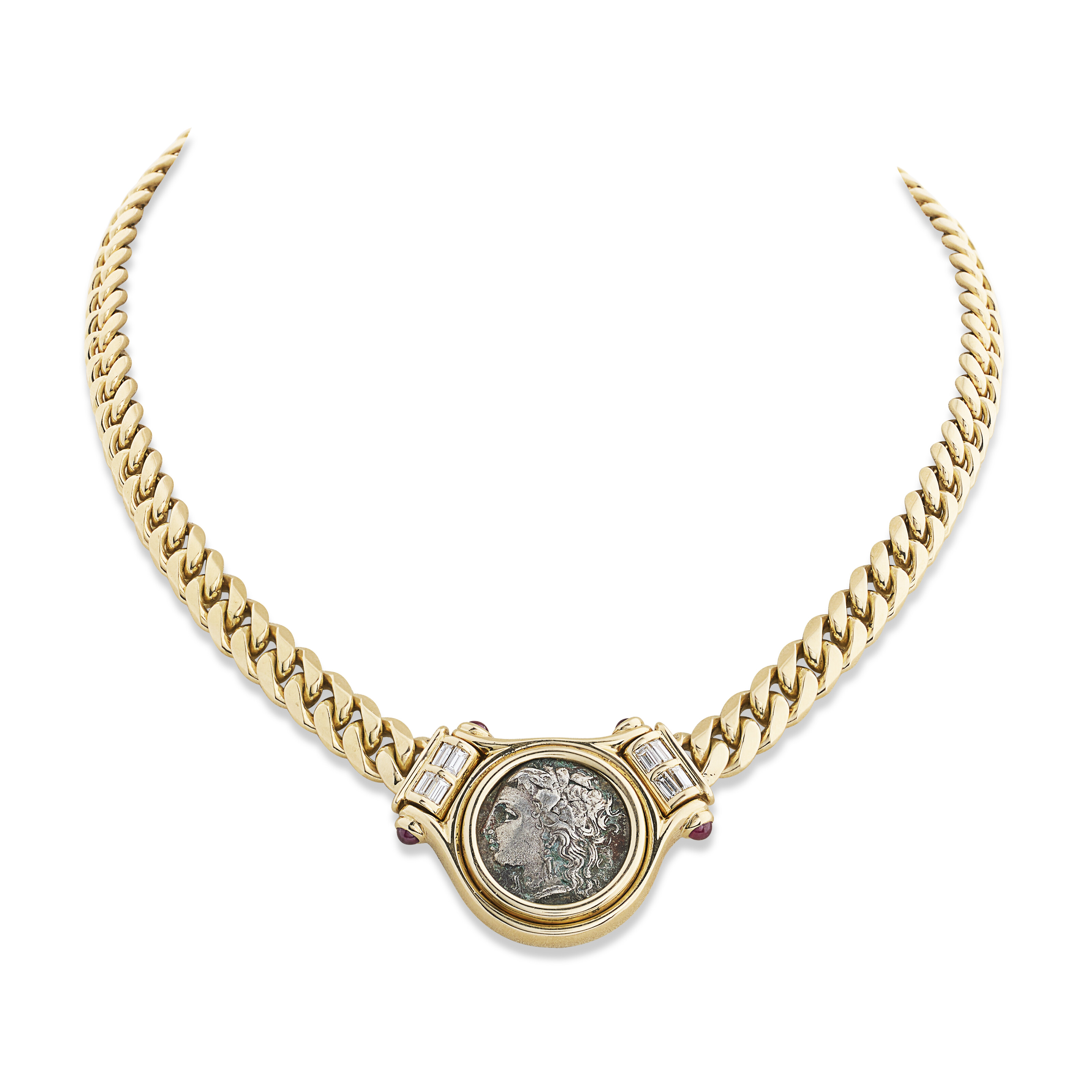 BULGARI PARURE PIÈCES ANTIQUES, RUBIS ET DIAMANTS 'MONETE' image 5