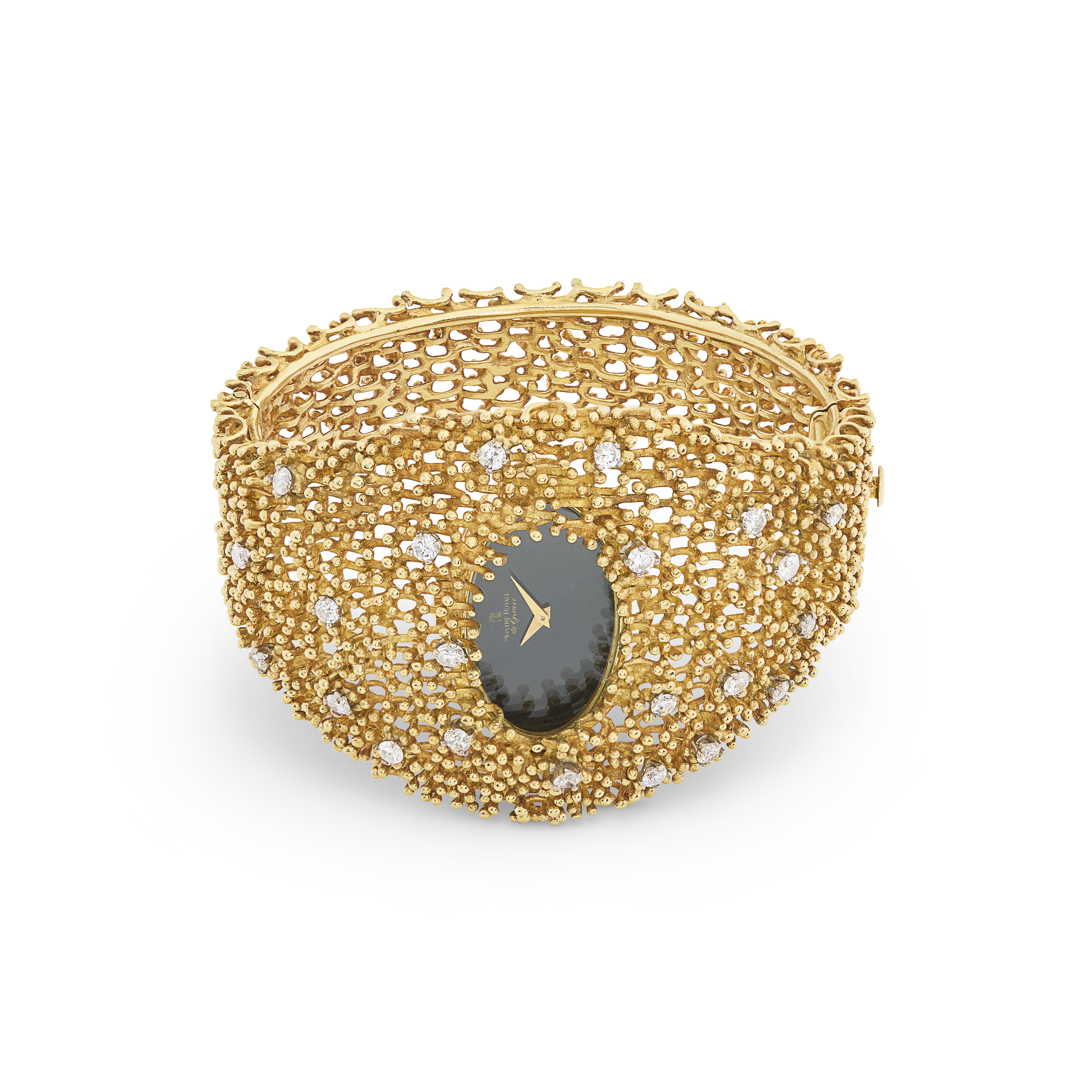 MONTRE ROYALE DE GENÈVE MONTRE ONYX ET DIAMANTS image 2