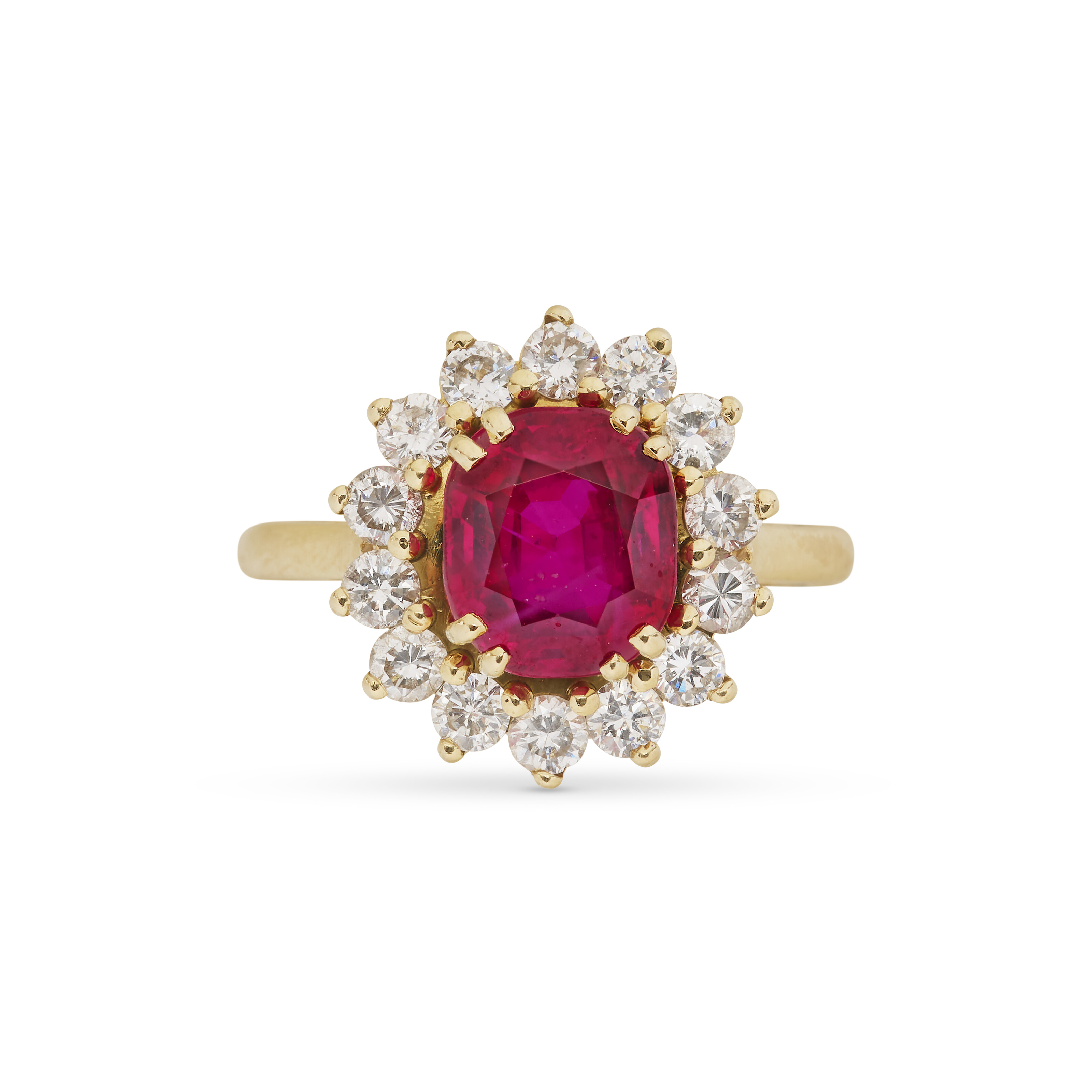 BAGUE RUBIS ET DIAMANTS