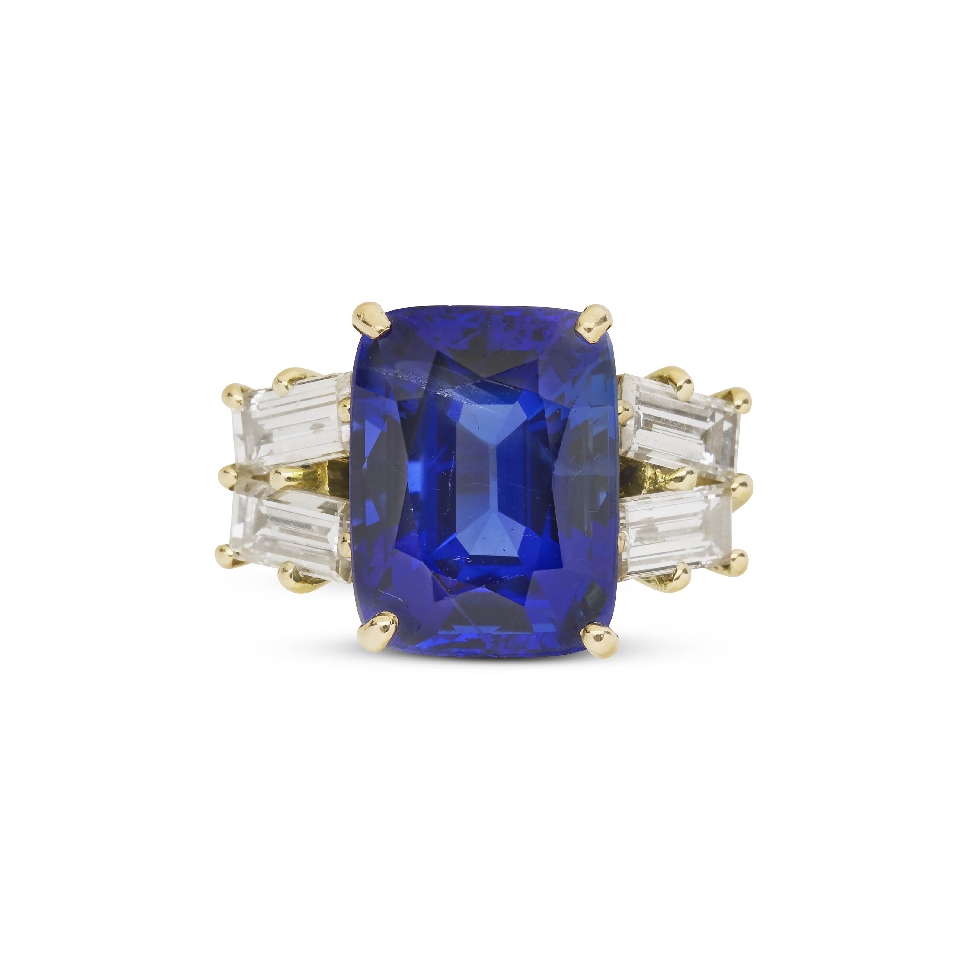 BAGUE SAPHIR ET DIAMANTS