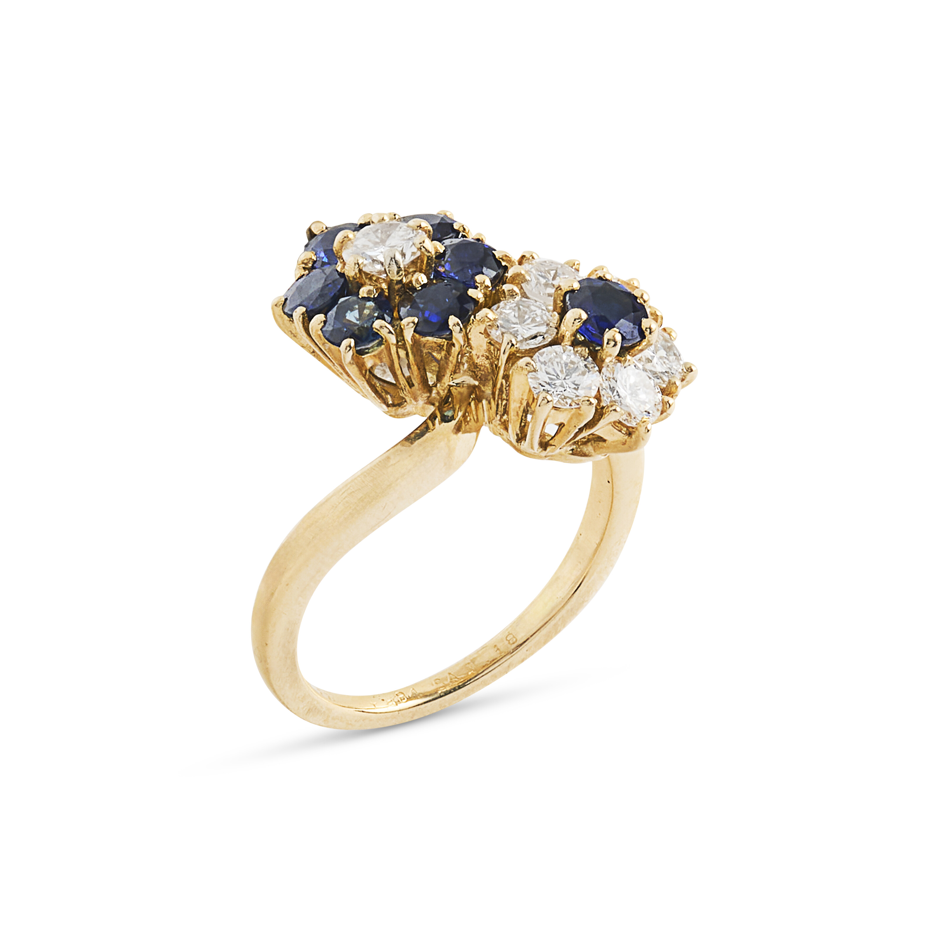 NO RESERVE - VAN CLEEF & ARPELS BAGUE SAPHIRS ET DIAMANTS image 2