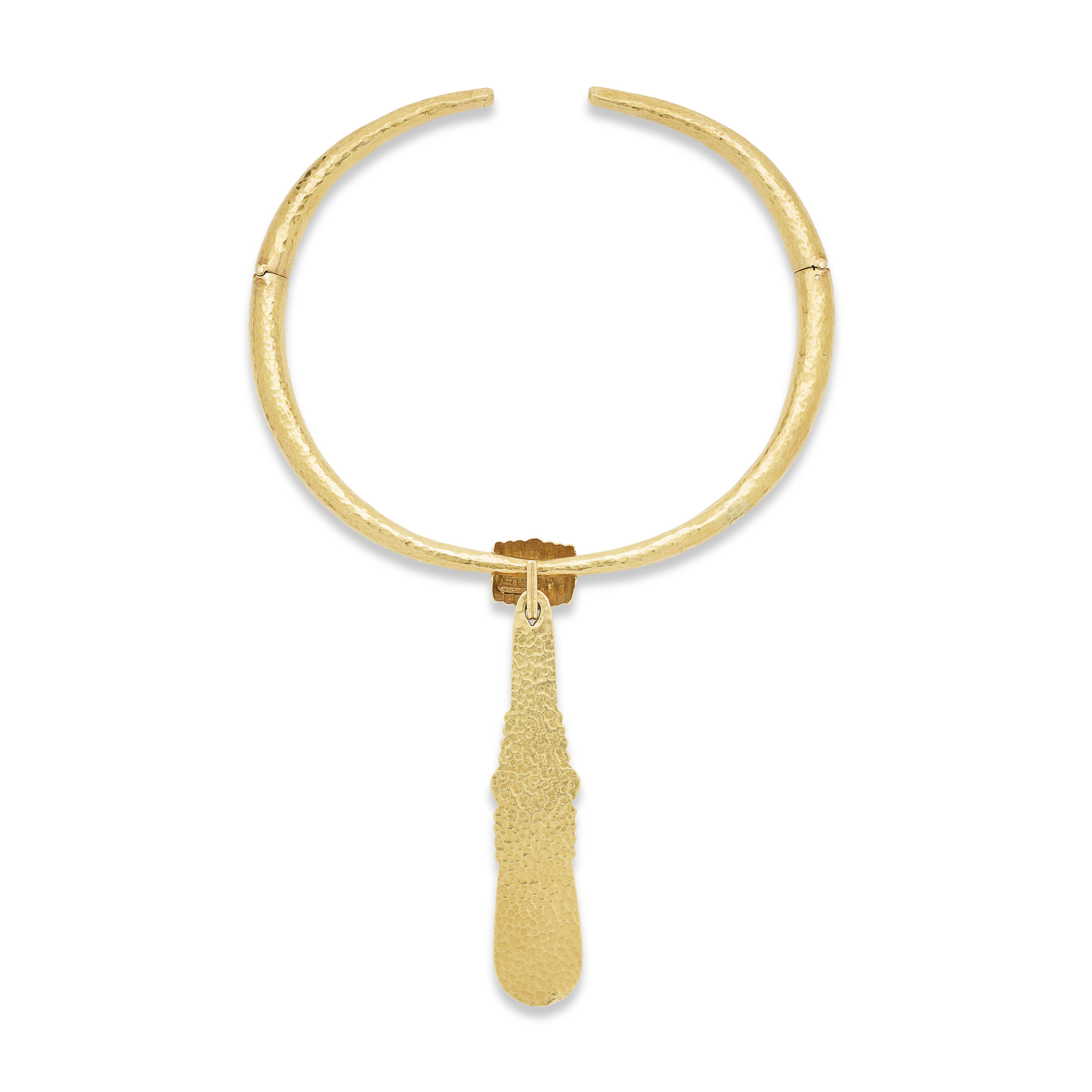 ILIAS LALAOUNIS COLLIER TRANSFORMABLE ET PAIRE DE BOUCLES D’OREILLES OR NON SIGNÉE image 4