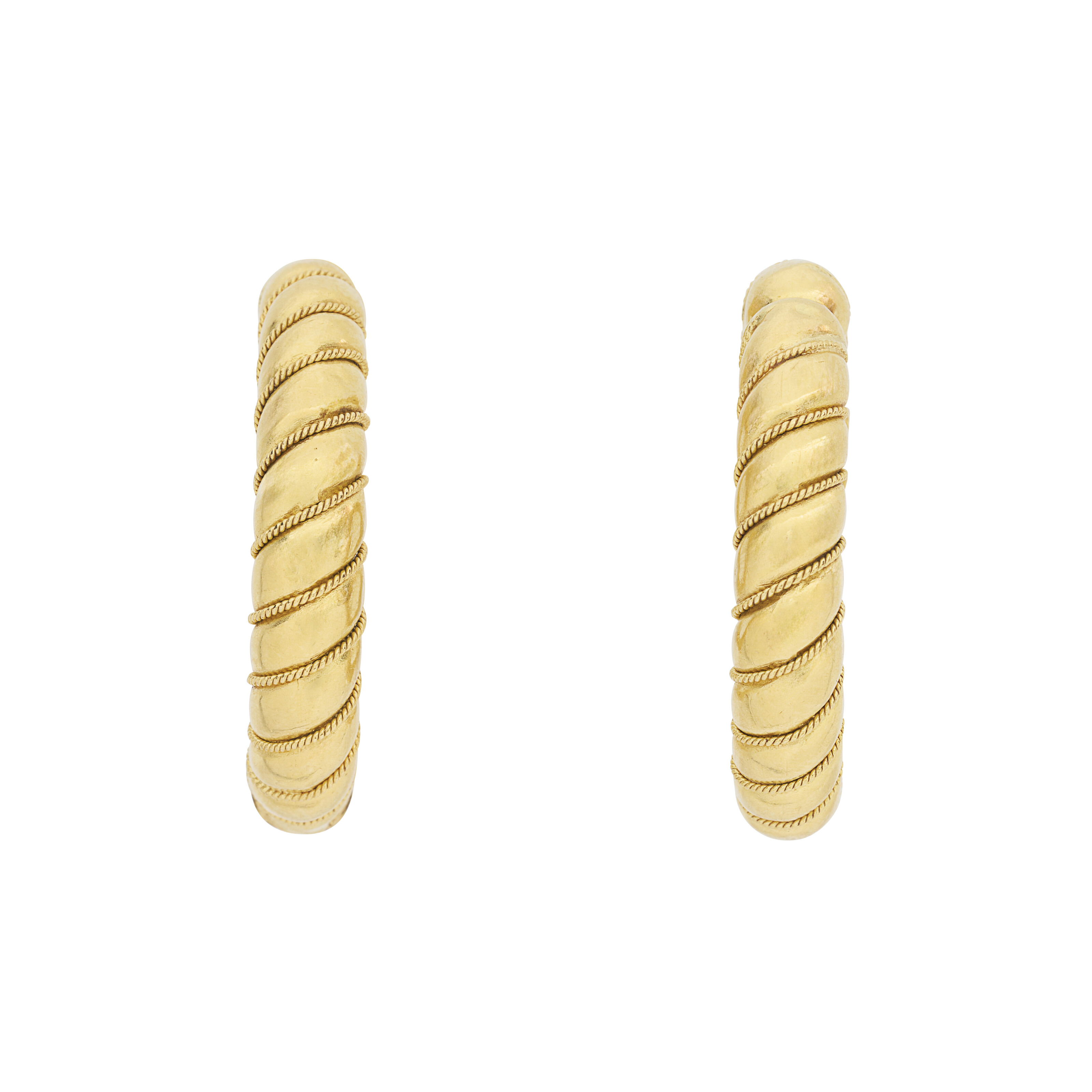 ILIAS LALAOUNIS COLLIER TRANSFORMABLE ET PAIRE DE BOUCLES D’OREILLES OR NON SIGNÉE image 9