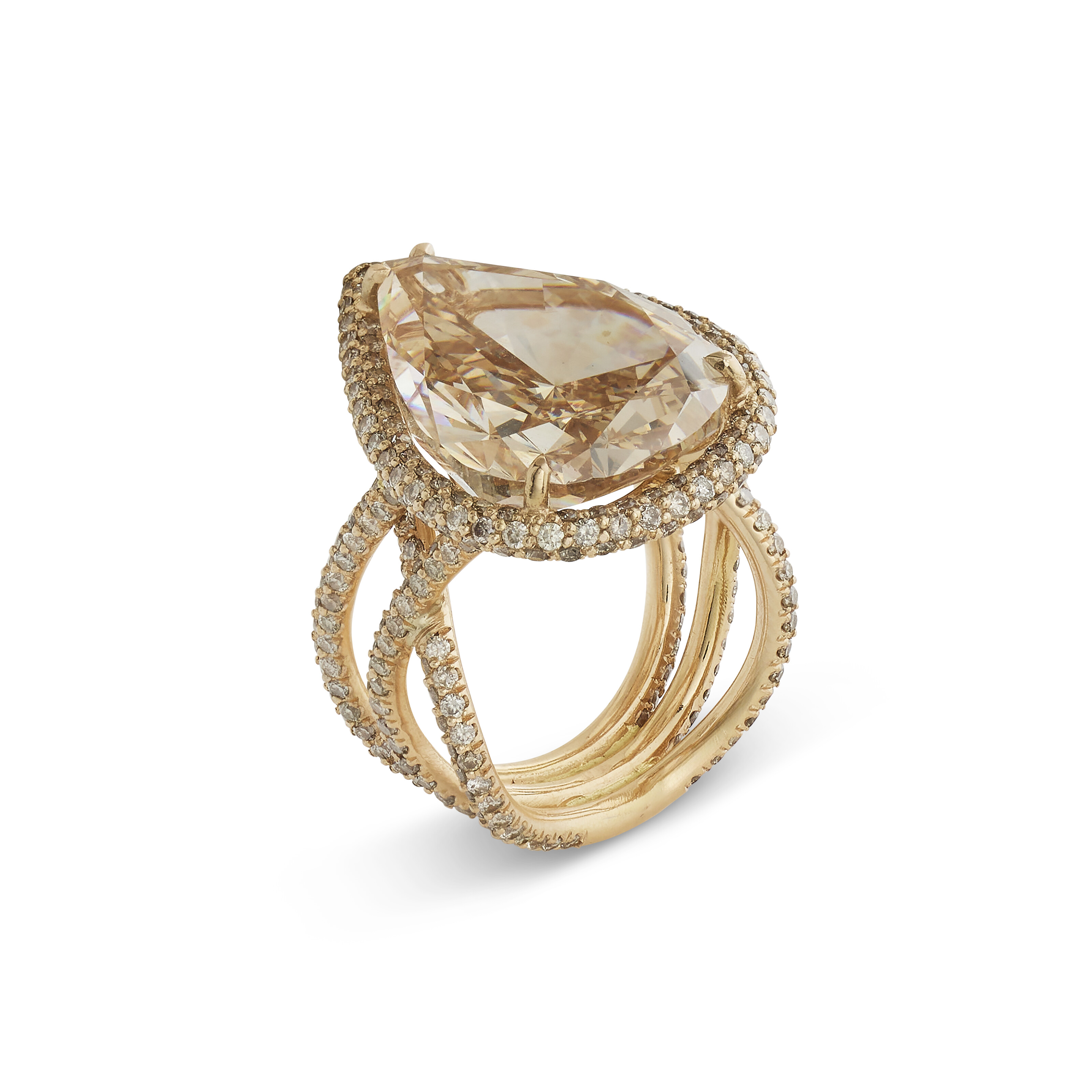 BAGUE DIAMANT DE COULEUR ET DIAMANTS image 2