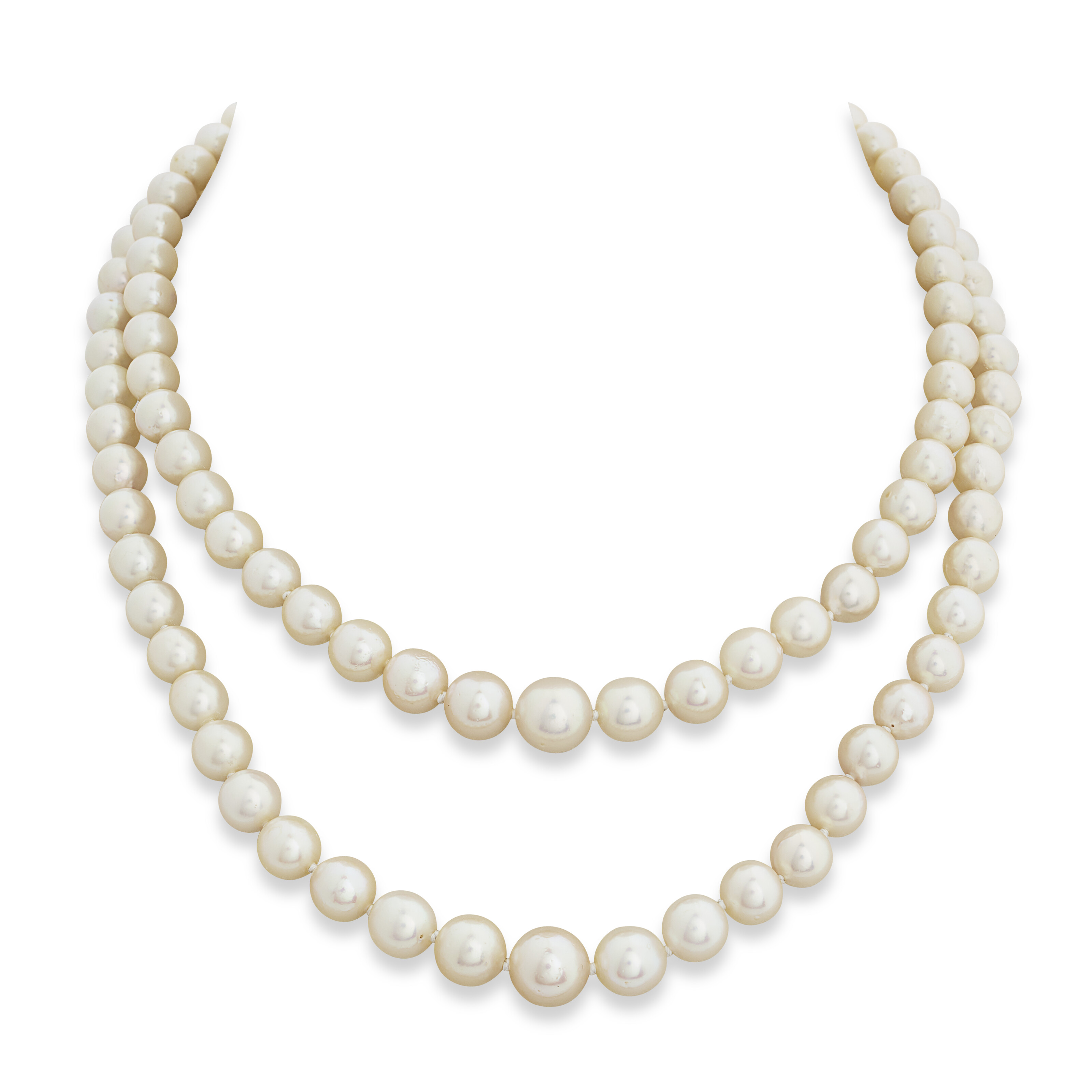MONTURE VAN CLEEF & ARPELS COLLIER PERLES DE CULTURE ET DIAMANTS image 2